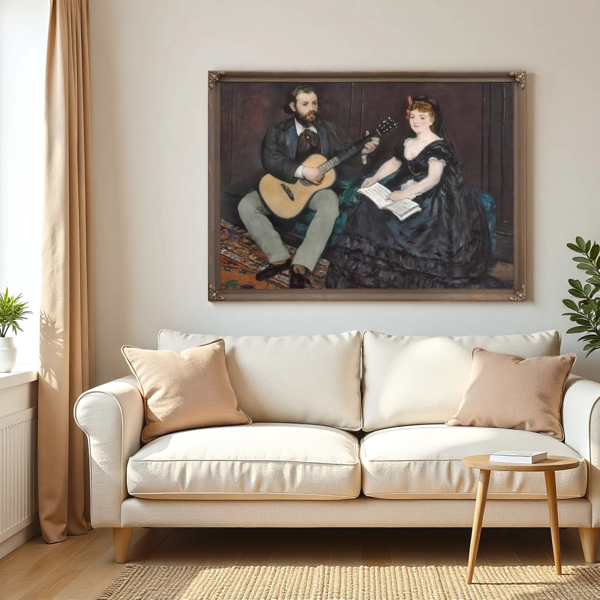 Music Lesson By Edouard Manet Fine Art Print