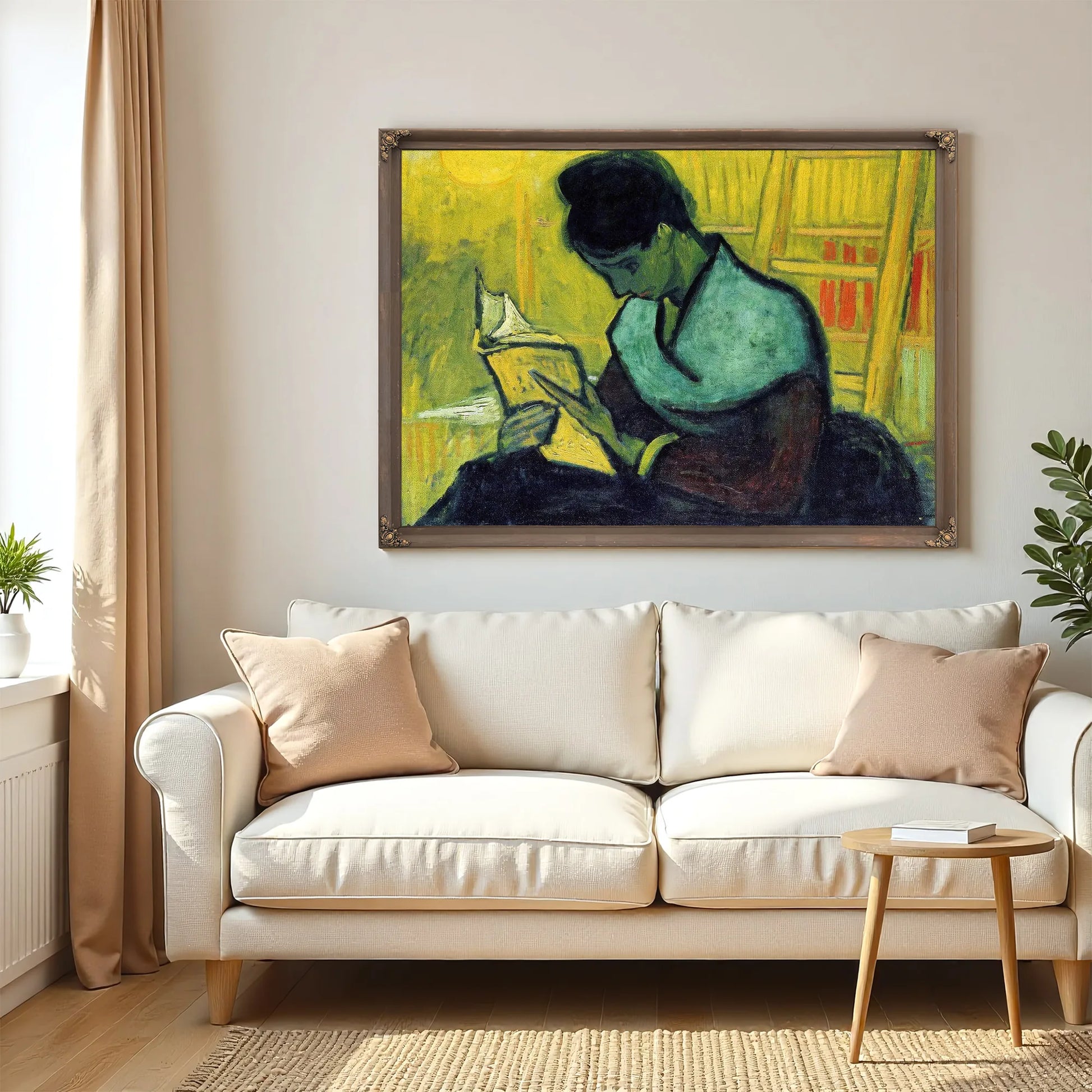 A Novel Reader By Vincent Van Gogh Fine Art Print