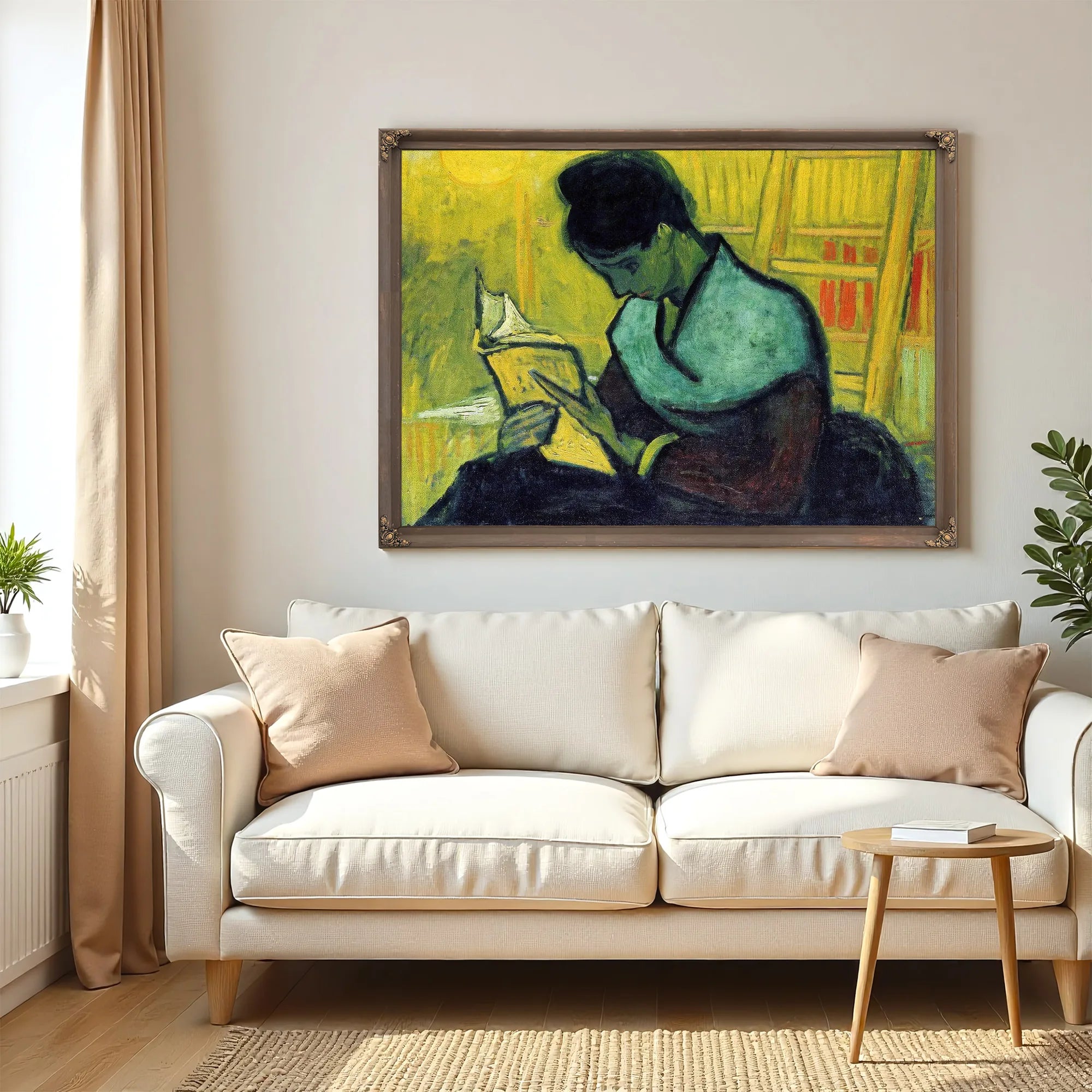 A Novel Reader By Vincent Van Gogh Fine Art Print
