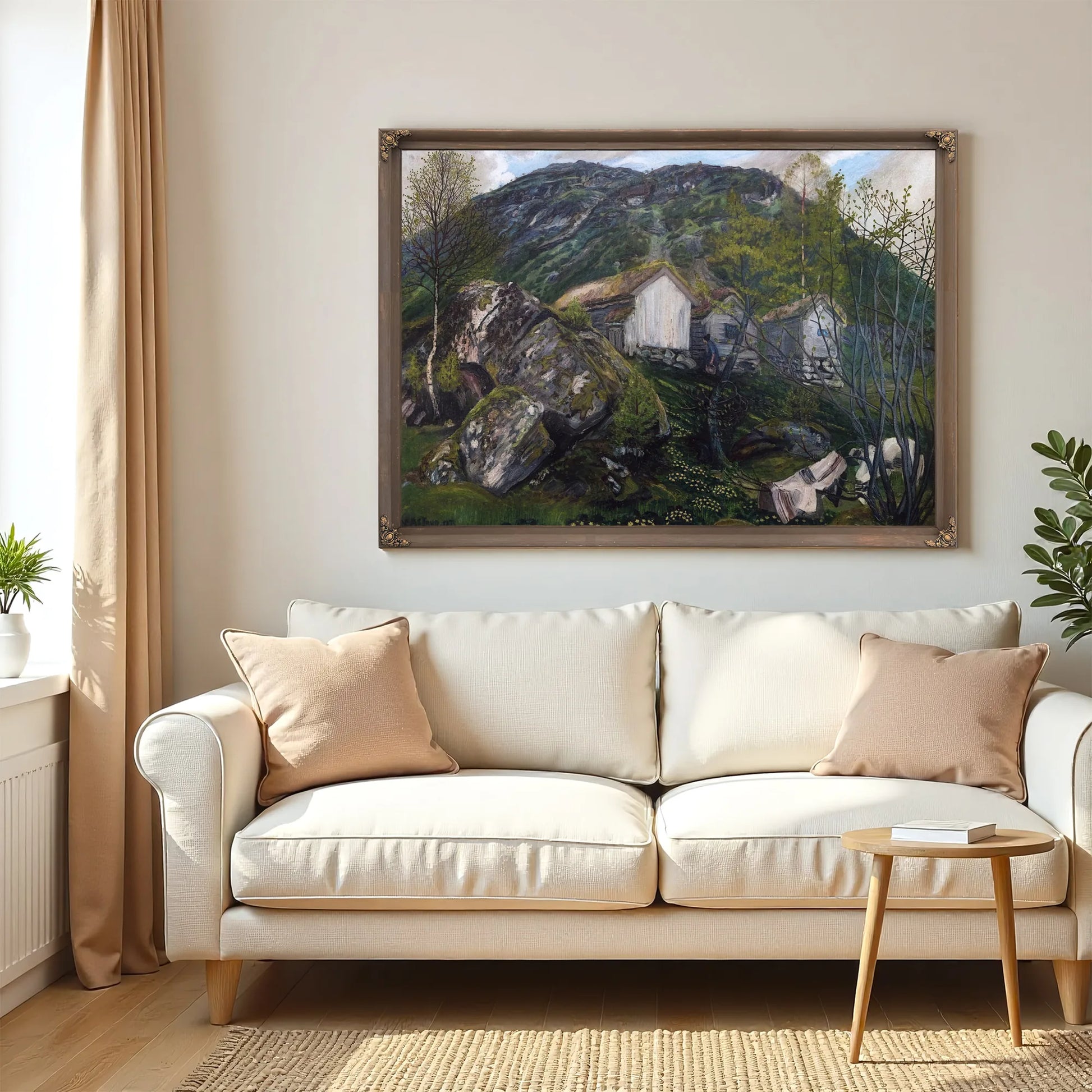 Spring Atmosphere Of An Old Cotter's Farm By Nicolai Astrup Fine Art Print