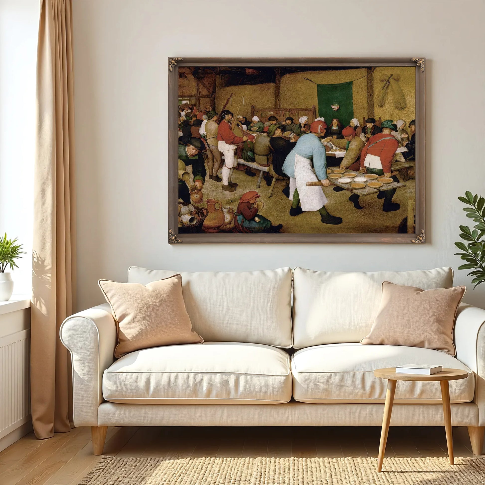 The Peasant Wedding 1568 Oil On Panel 114X164 Kunsthistorisches Museum By The Elder Fine Art Print