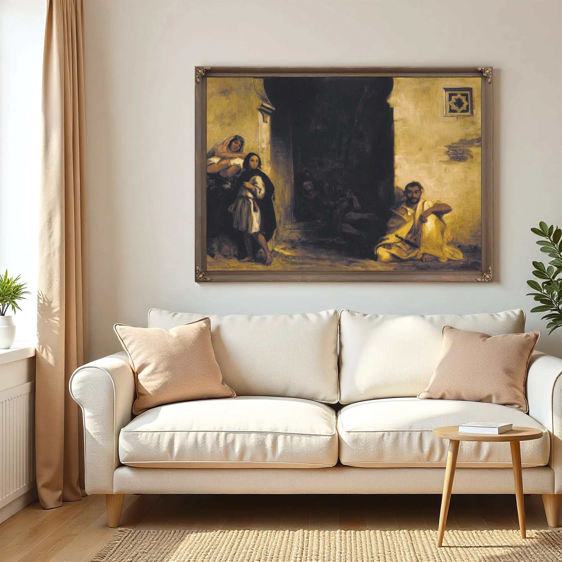 Street In Meknes By Eugene Delacroix Fine Art Print