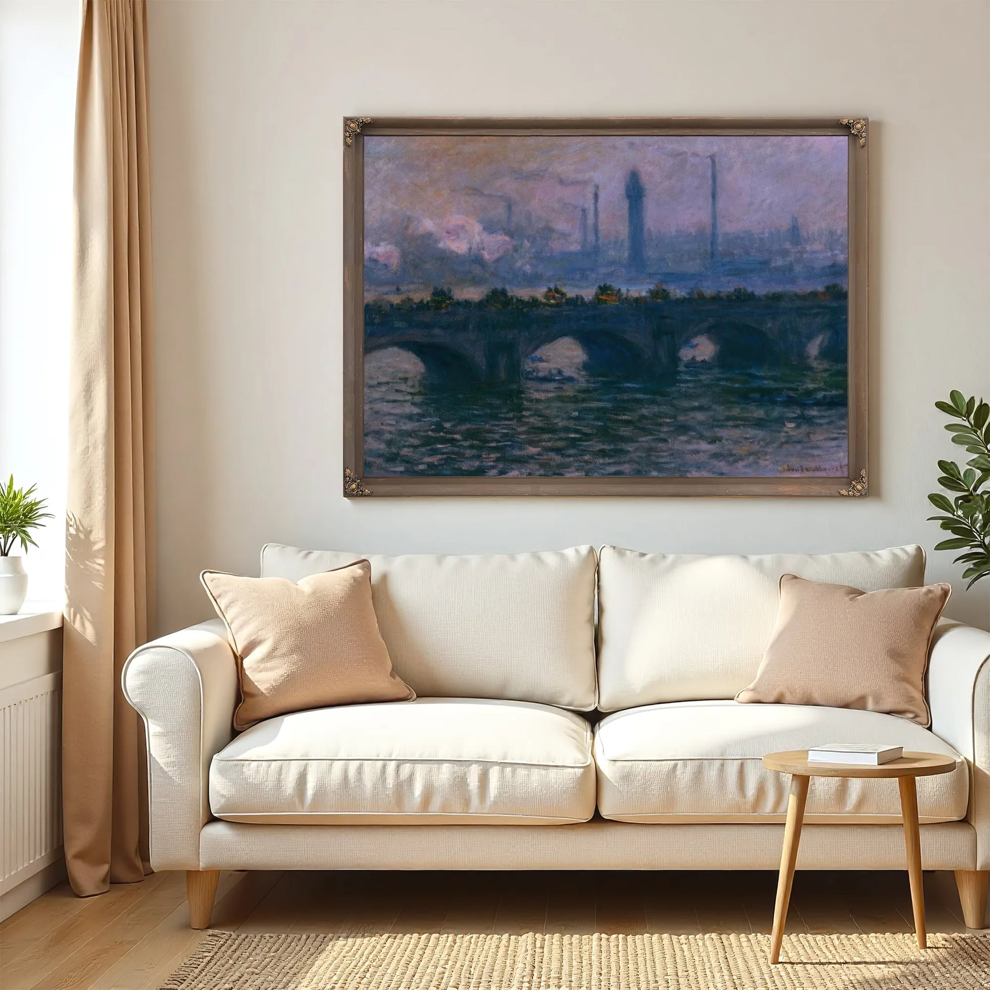 Waterloo Bridge By Claude Monet Fine Art Print