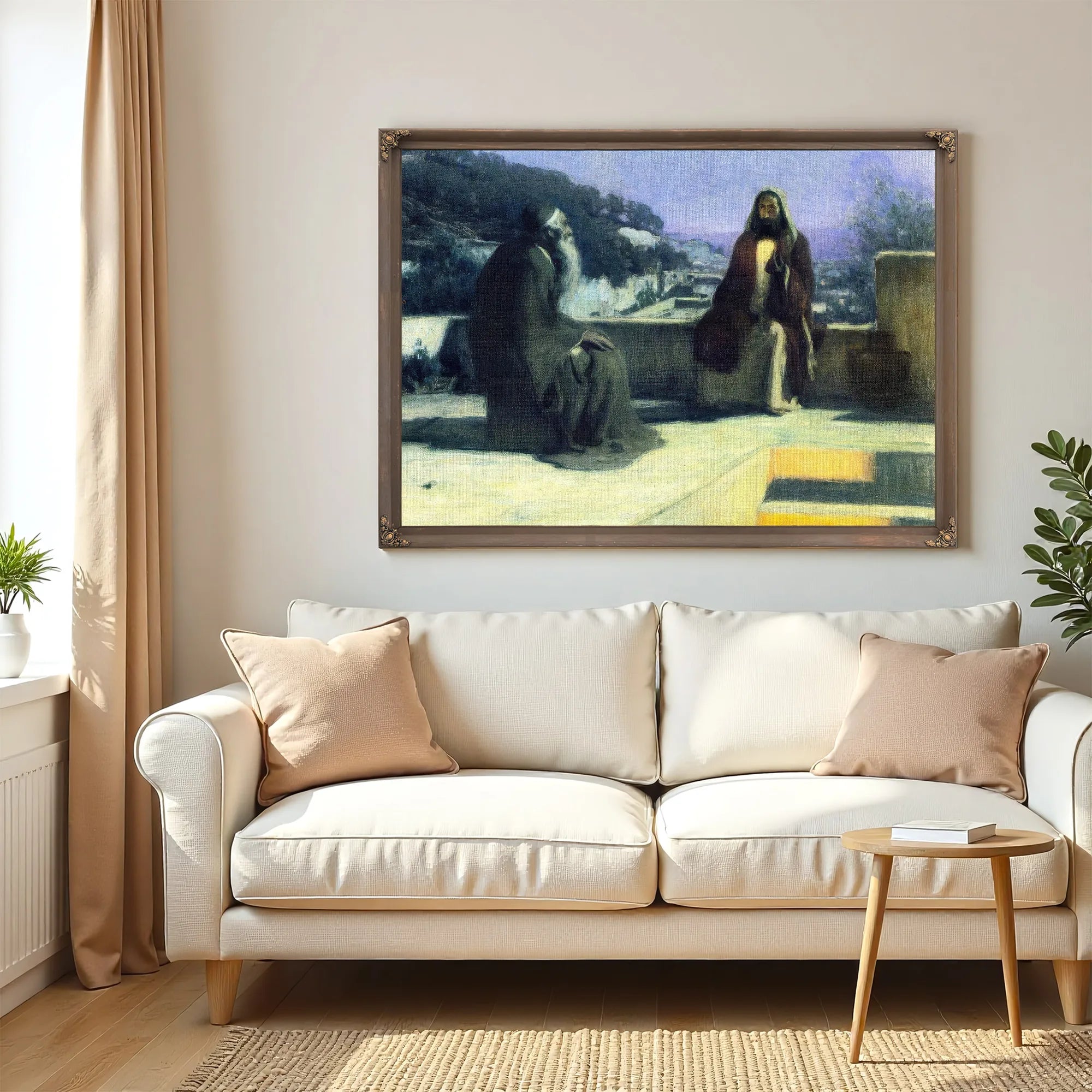 Nicodemus Visiting Jesus By Henry Ossawa Tanner Fine Art Print