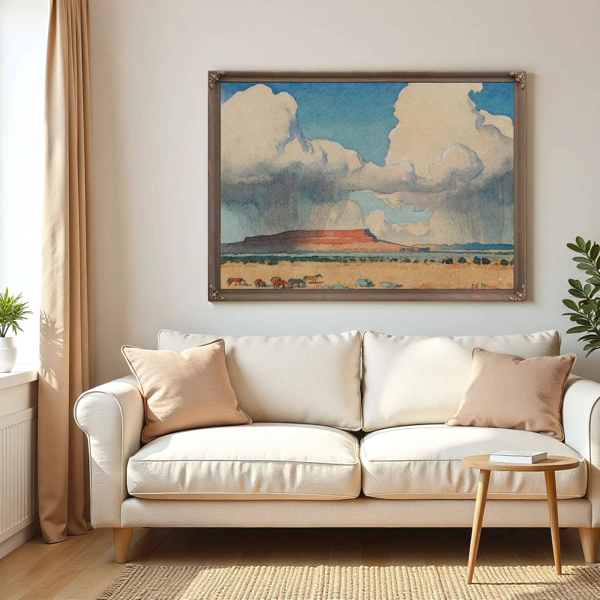 Clouds And Mesa Arizona 1945 By Maynard Dixon Fine Art Print