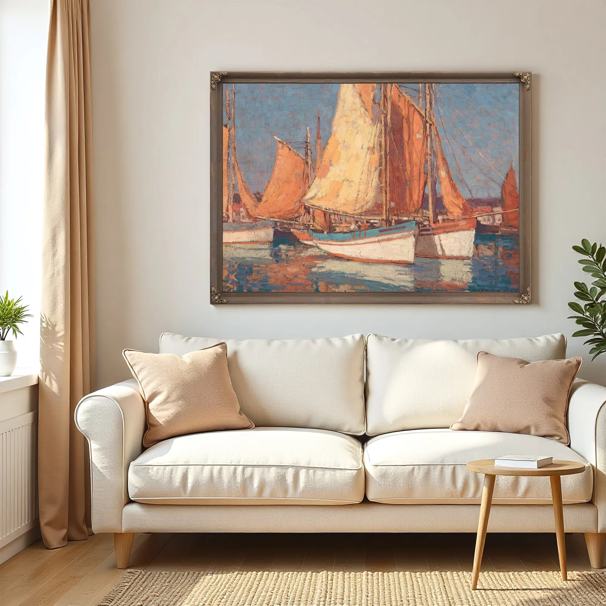 Boats Off Concarneau By Edgar Payne Fine Art Print