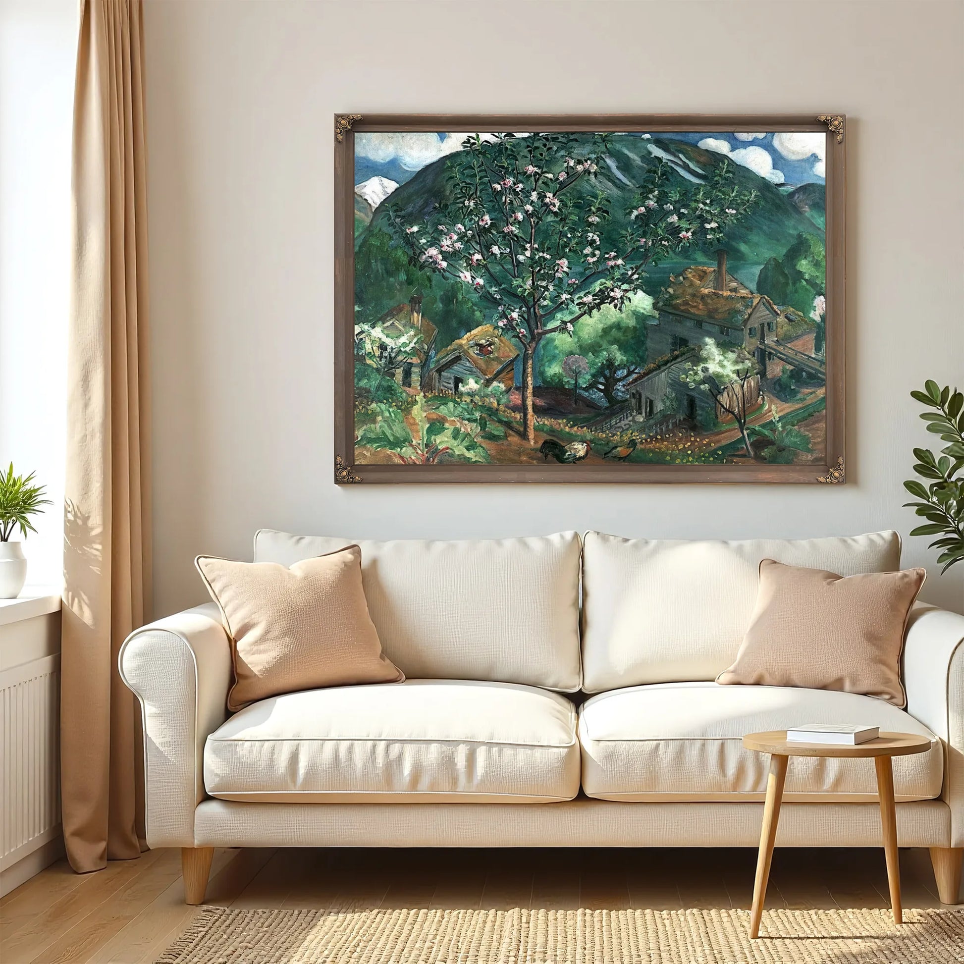 Apple Tree In Blossom By Nicolai Astrup Fine Art Print