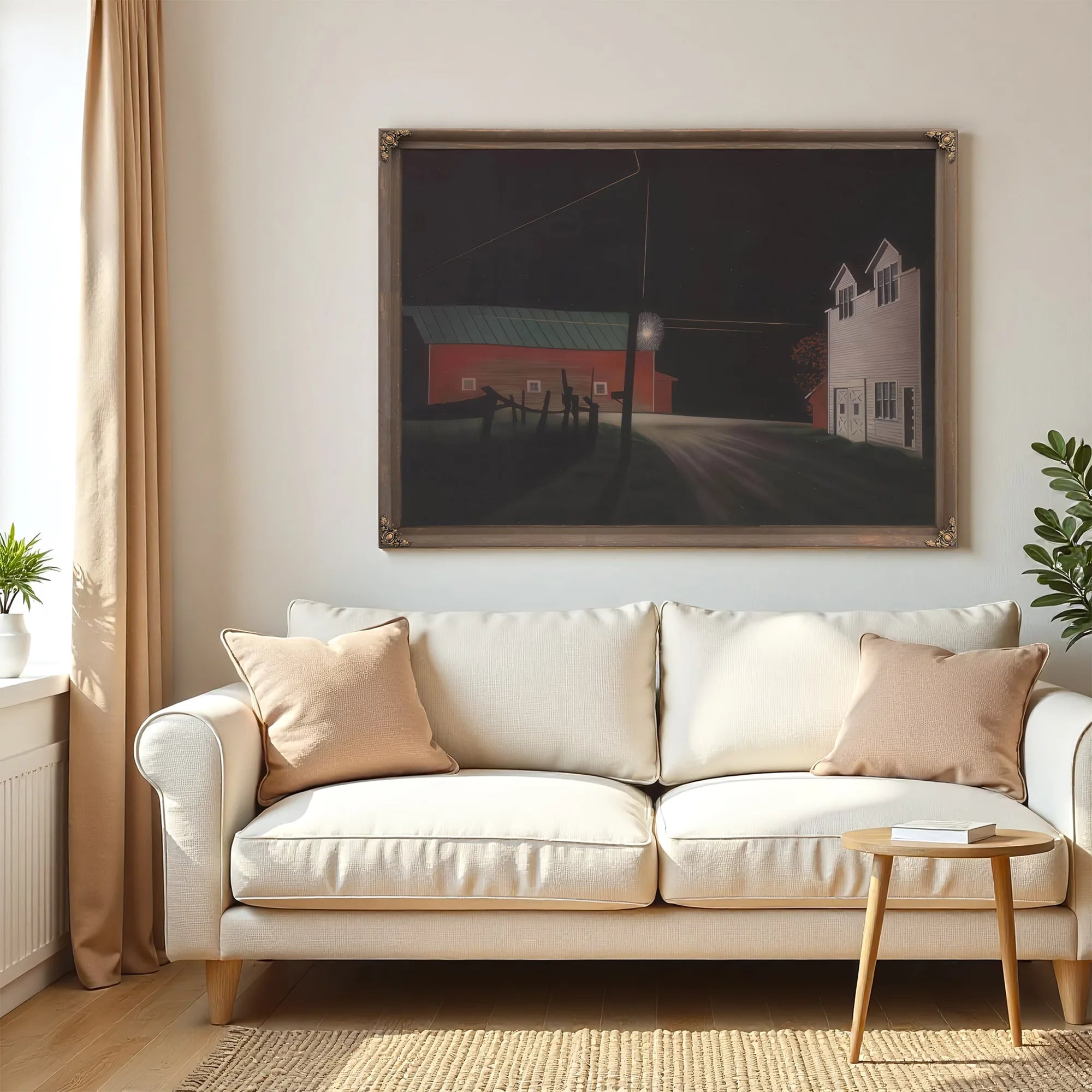 Bright Light At Russells Corners By George Ault Fine Art Print