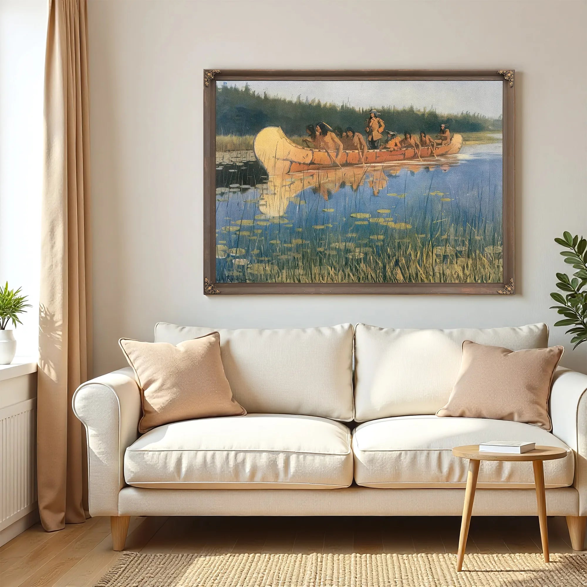 Radisson And Groseilliers Aka Exploring The Lakes By Frederic Remington Fine Art Print