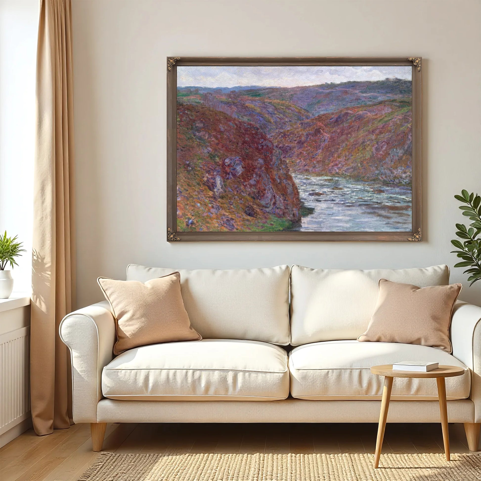 Valley Of The Creuse (Gray Day) By Claude Monet Fine Art Print