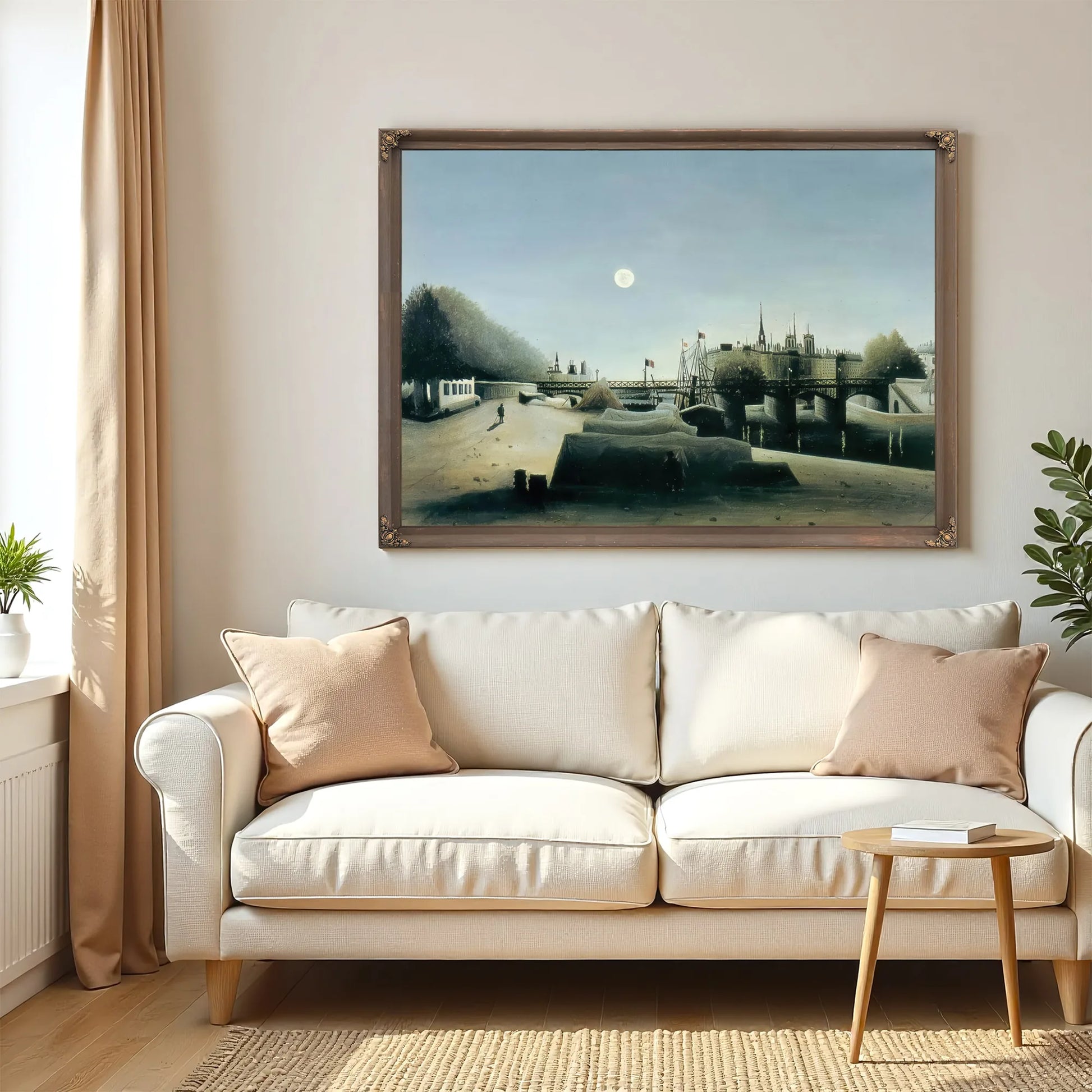 View Of The Ile Saint Louis Seen From Port Saint Nicolas 1888 By Henri Rousseau Fine Art Print