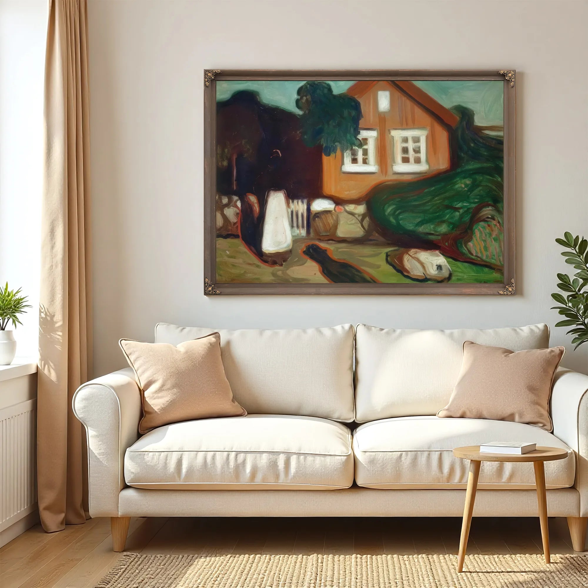 House In Moonlight 1895 By Edvard Munch Fine Art Print