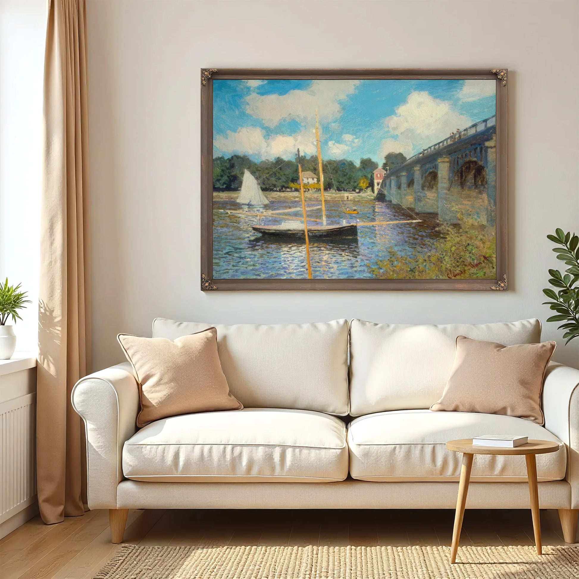 The Bridge At Argenteuil By Claude Monet Fine Art Print