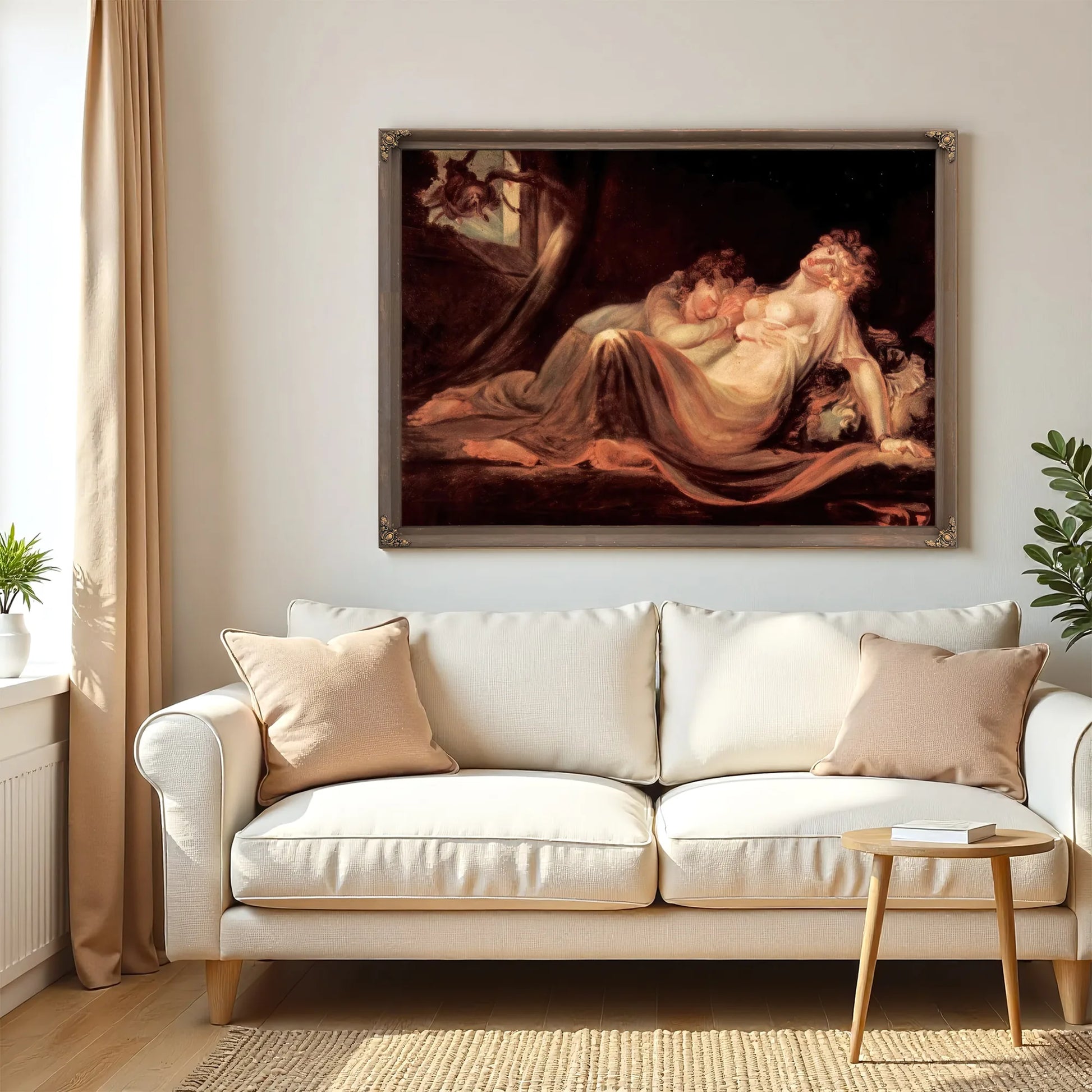 The Incubus Leaving Two Sleeping Women By Henry Fuseli Fine Art Print