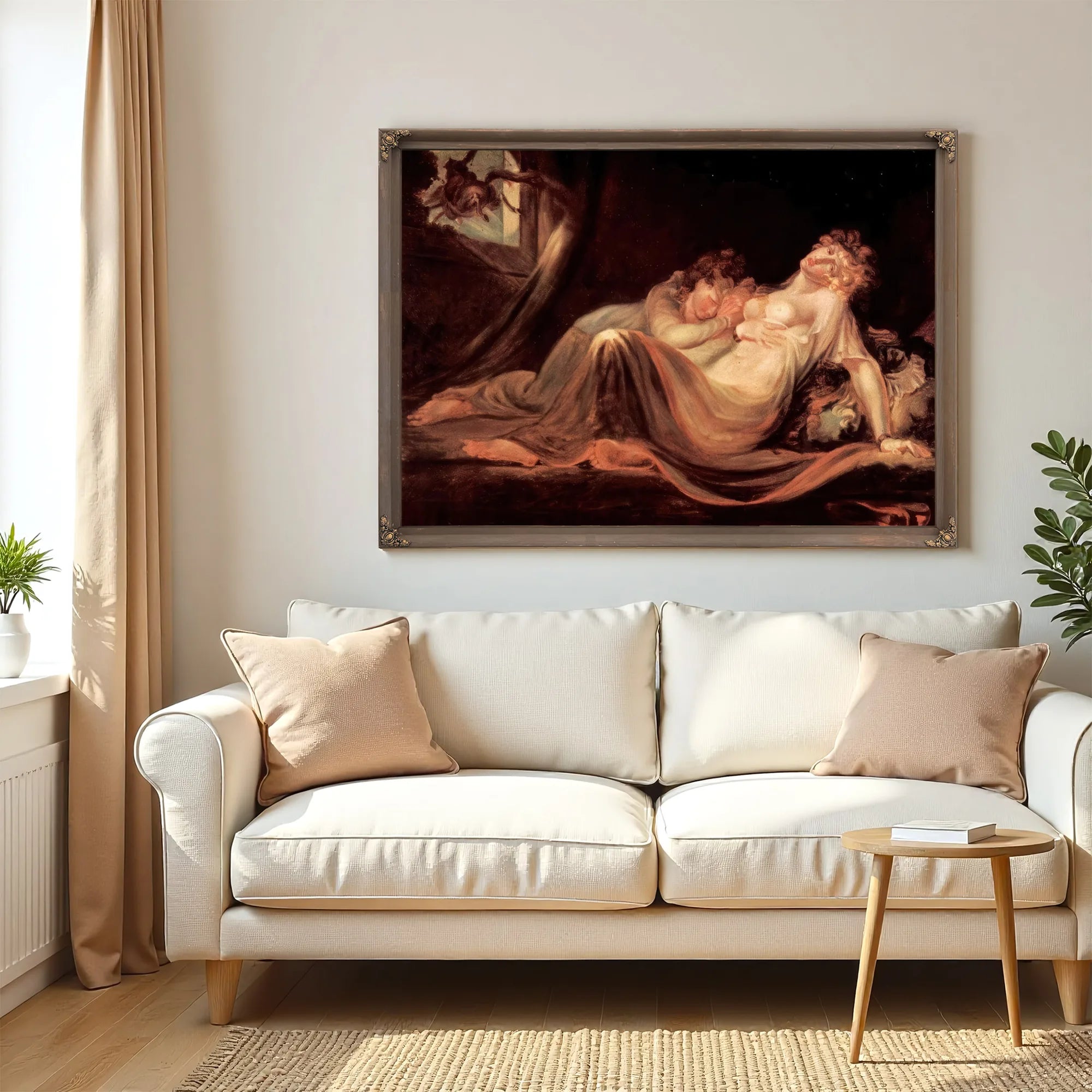 The Incubus Leaving Two Sleeping Women By Henry Fuseli Fine Art Print