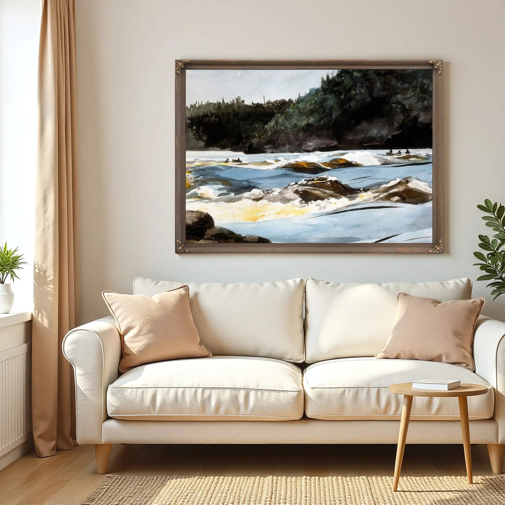 Saguenay River Lower Rapids By Winslow Homer Fine Art Print