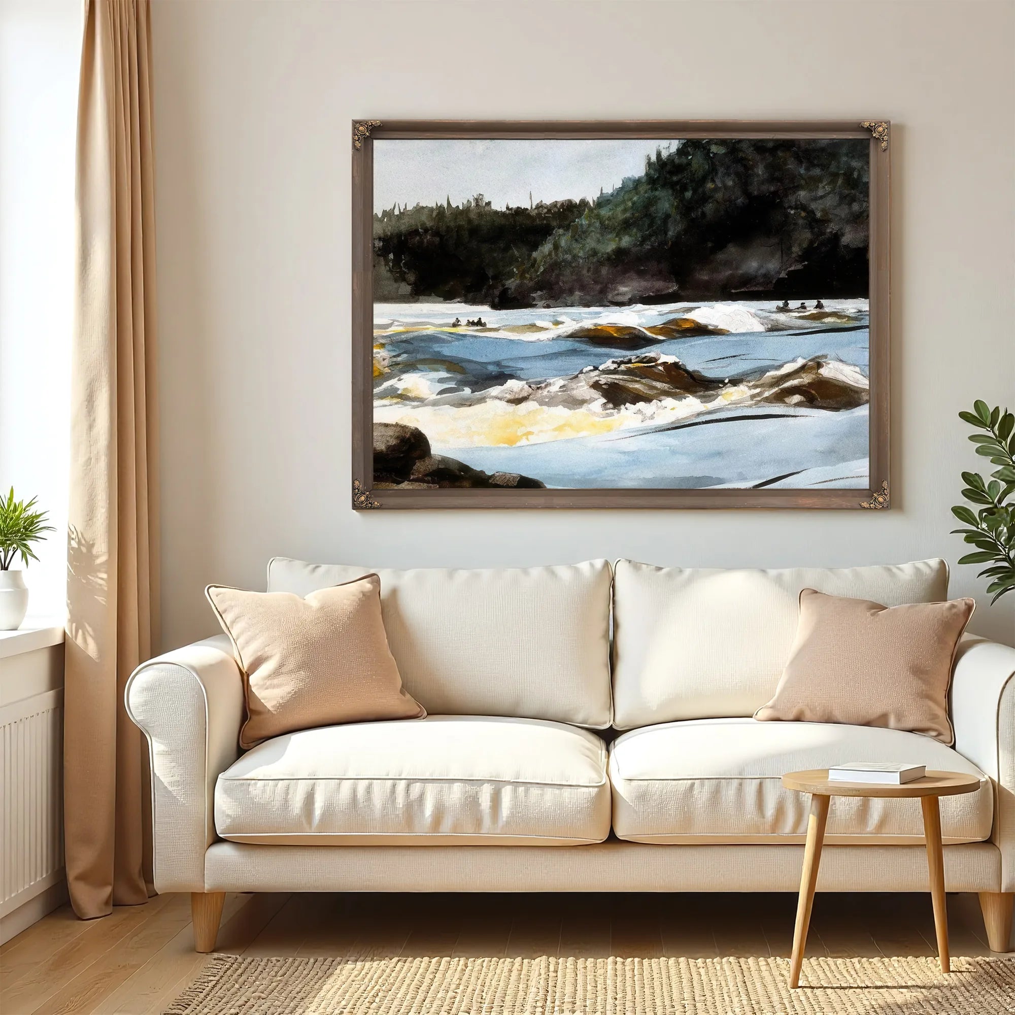 Saguenay River Lower Rapids By Winslow Homer Fine Art Print