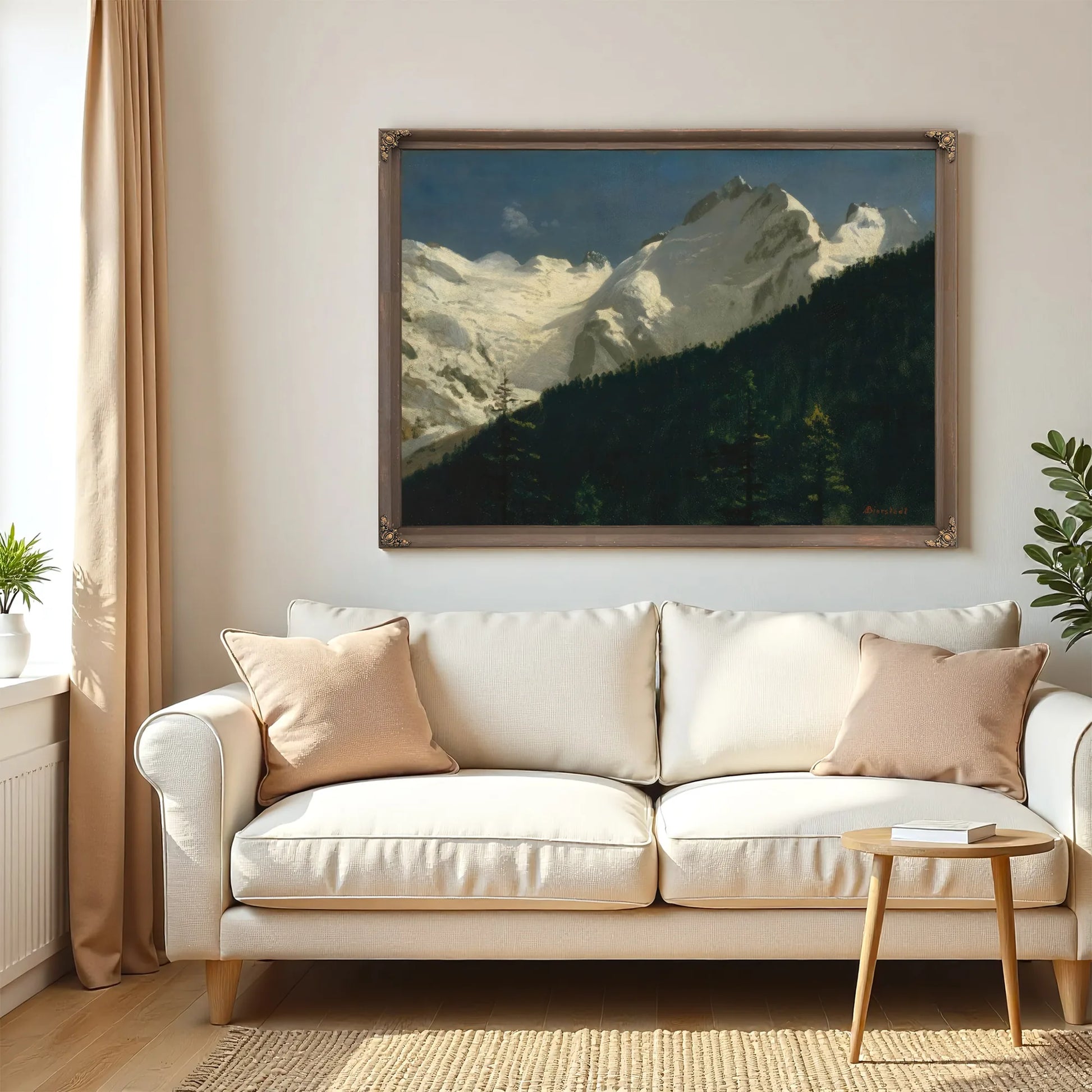 Piz Bernina Switzerland By Albert Bierstadt Fine Art Print