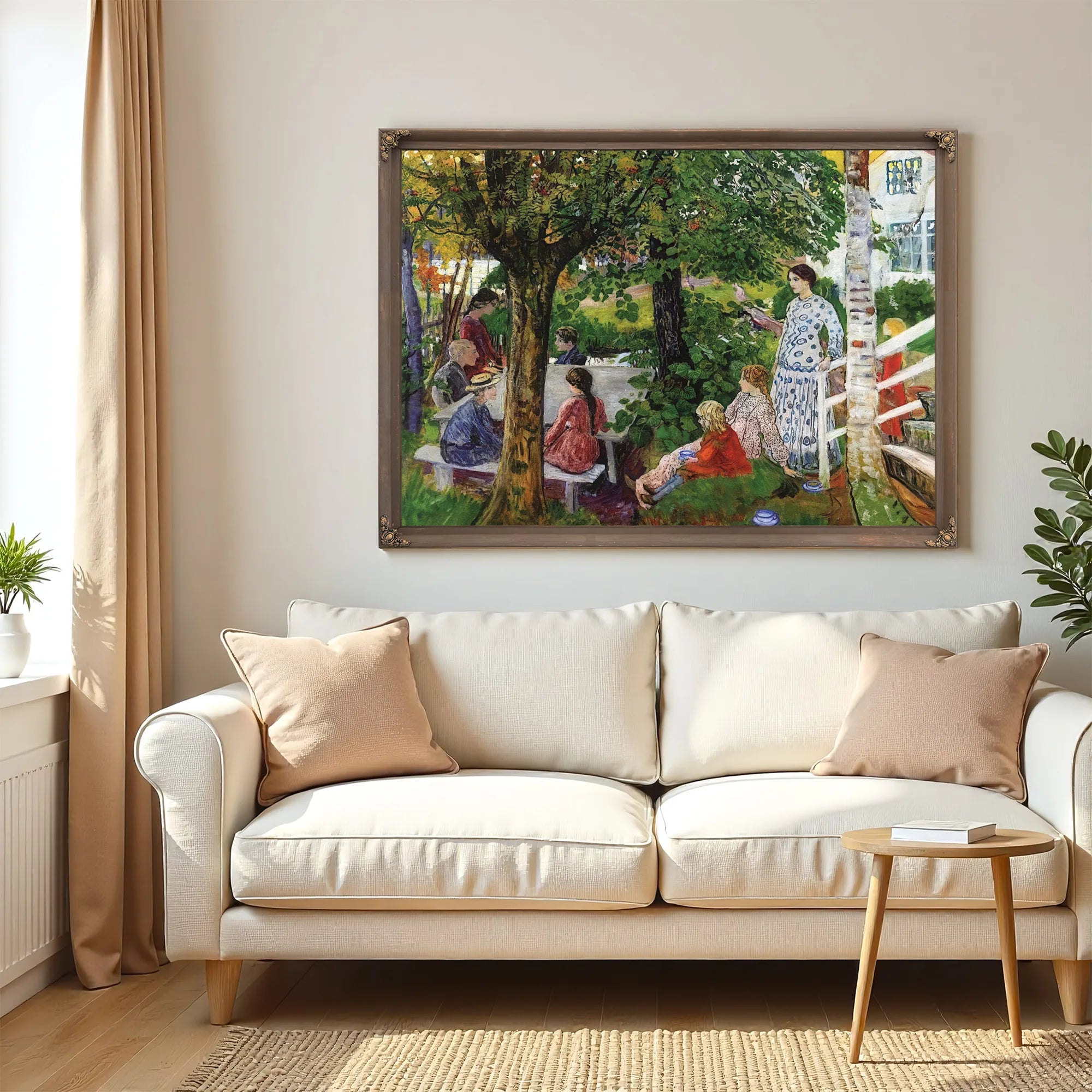 Birthday In The Garden By Nicolai Astrup Fine Art Print