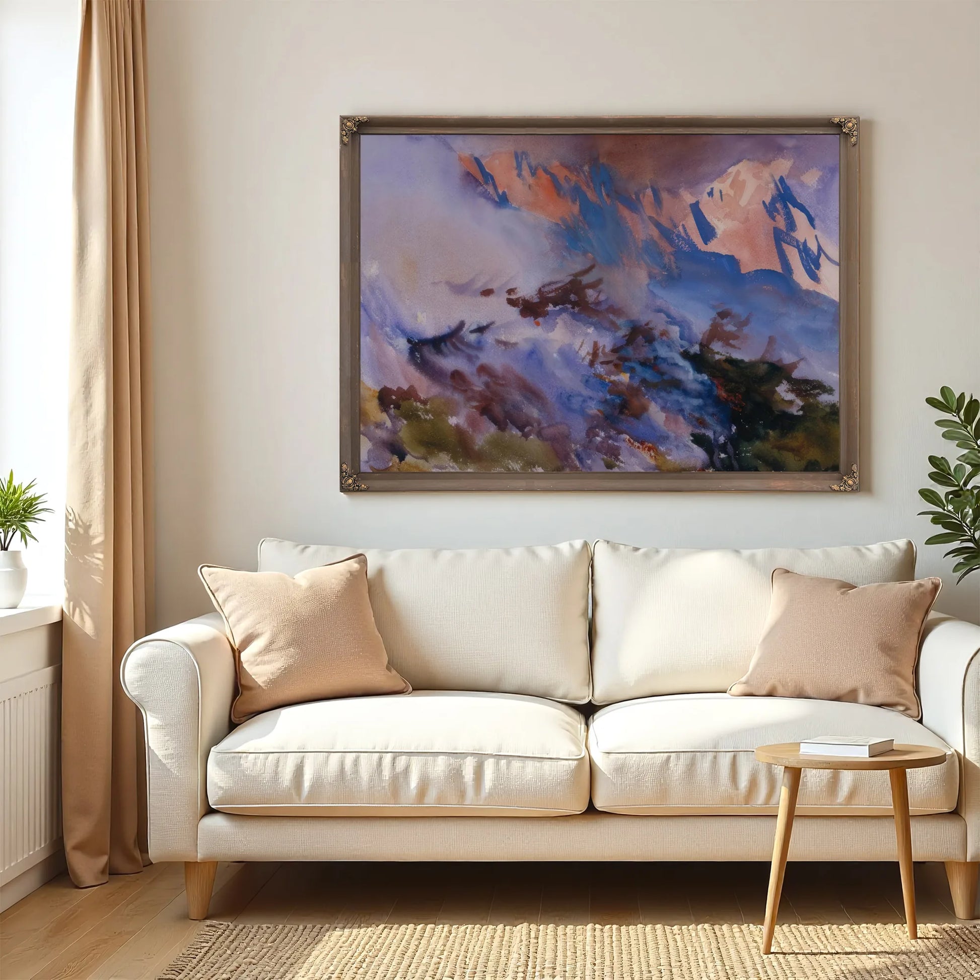 Mountain Fire By John Singer Sargent Fine Art Print