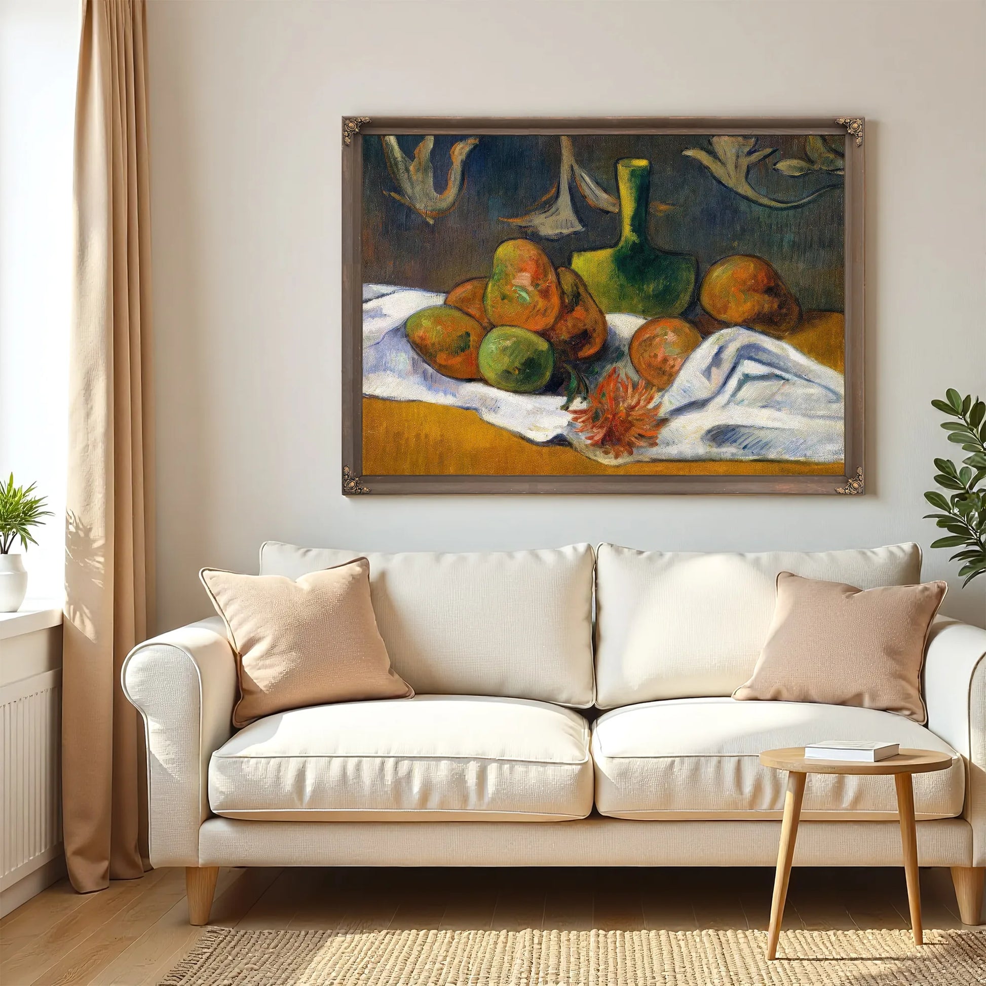 Still Life With Teapot And Fruit 1896 By Paul Gauguin Fine Art Print