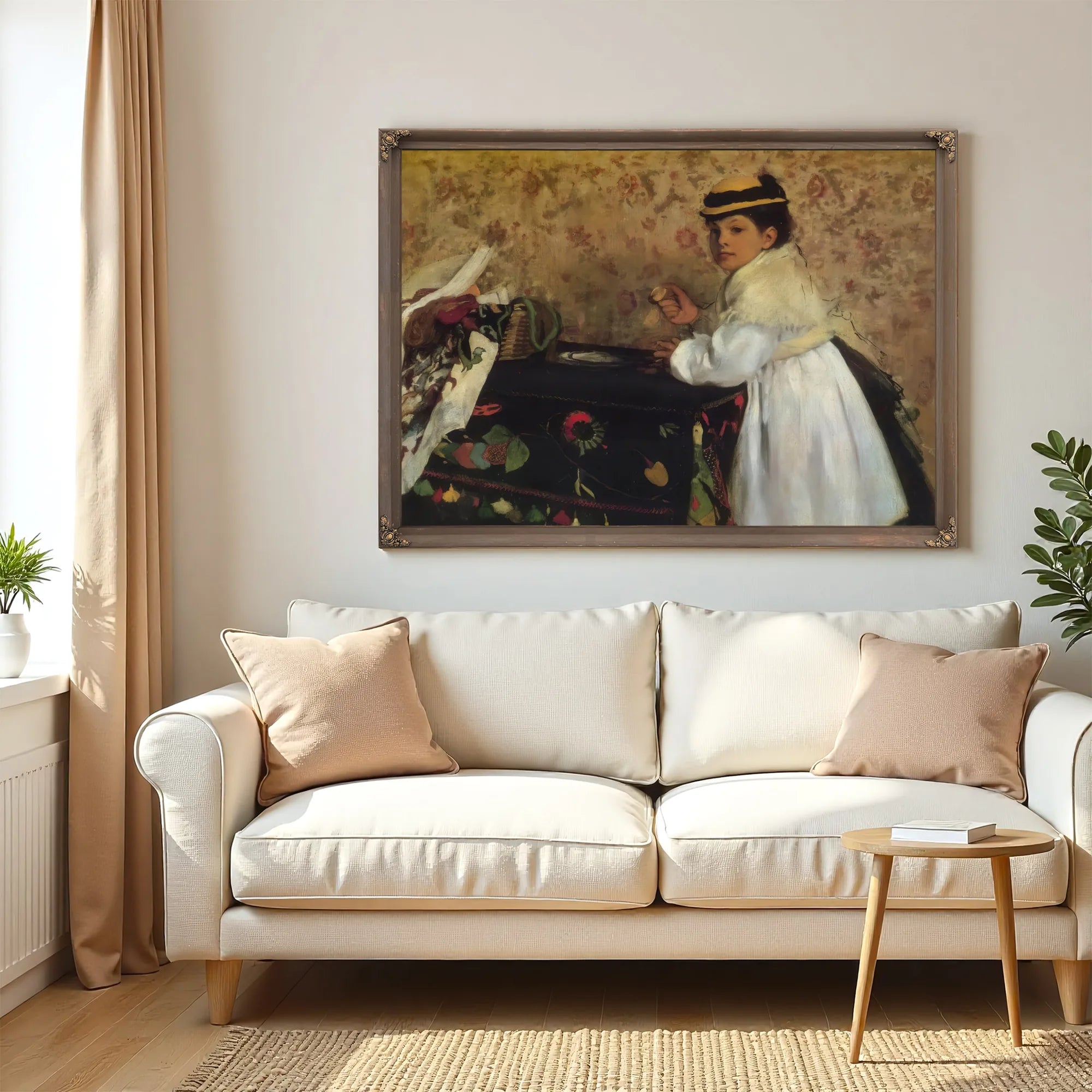 Hortense Valpincon As A Child By Edgar Degas Fine Art Print