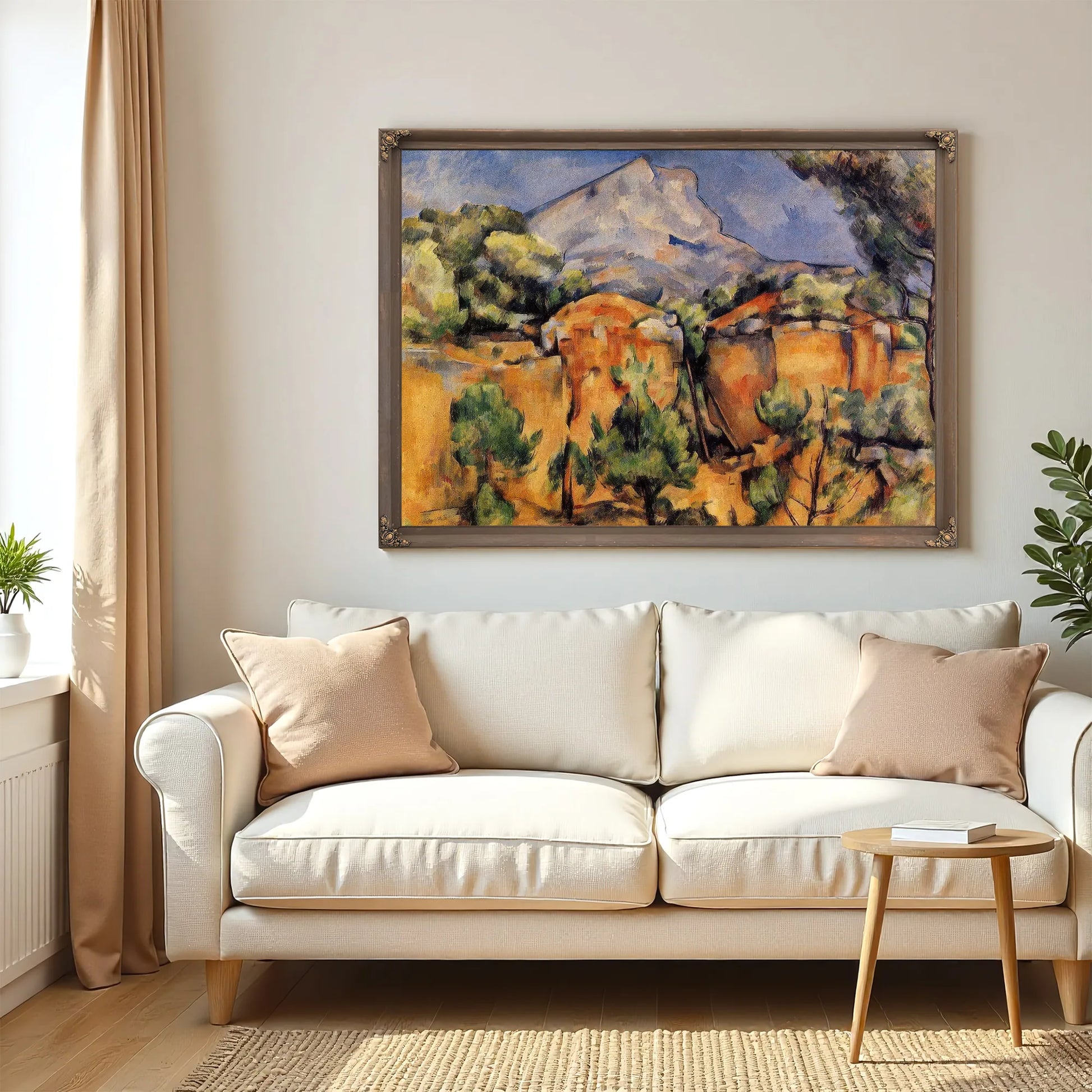Mont Sainte Victoire Seen From The Bibemus Quarry C 1897 By Baltimore Museum Of Art Date Circa 1897 By Paul Cezanne Fine Art Print