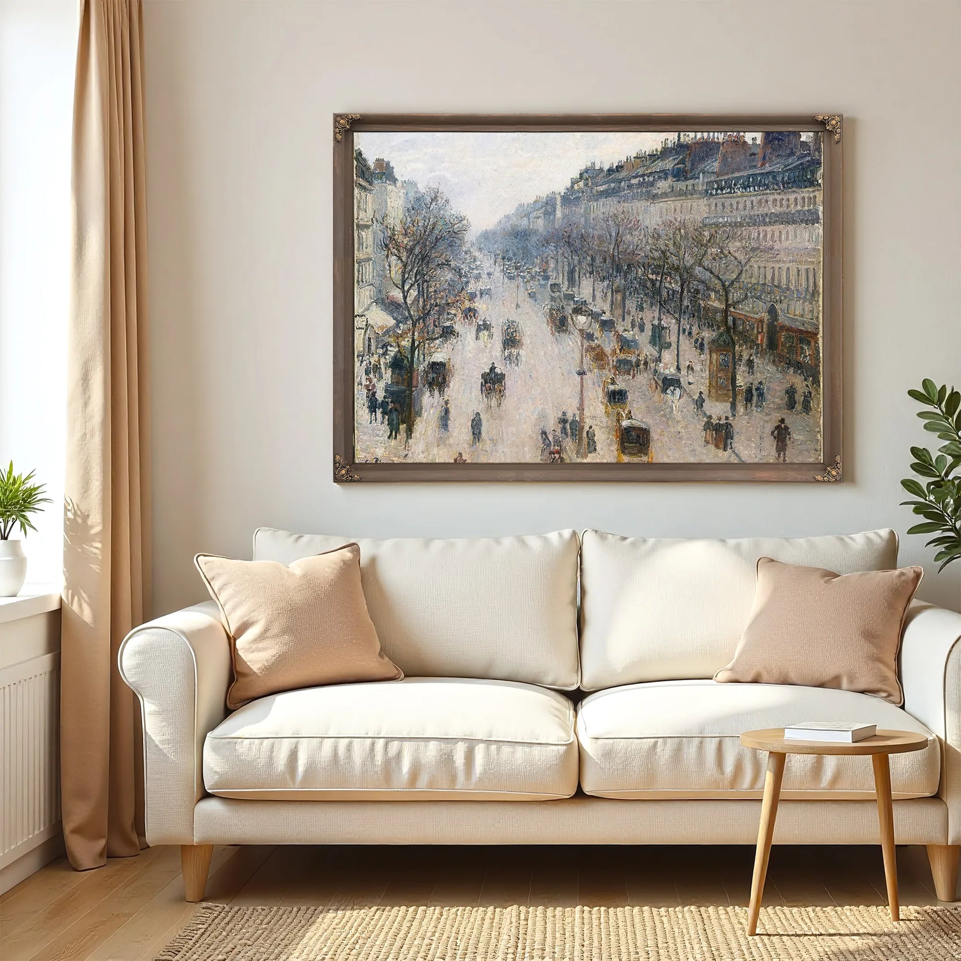 Boulevard Montmartre By Camille Pissarro Fine Art Print