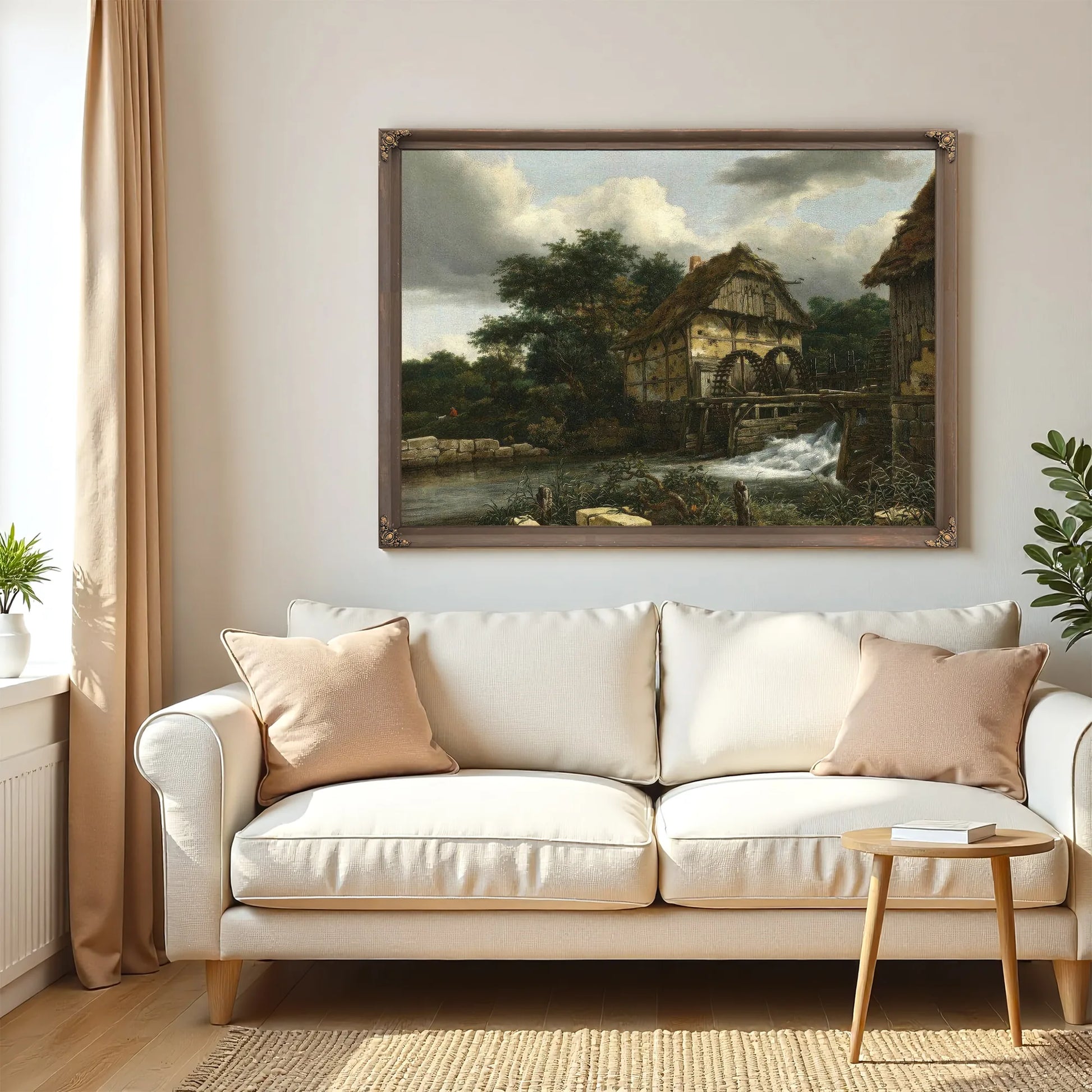 Two Watermills And An Open Sluice By Jacob Van Ruisdael Fine Art Print