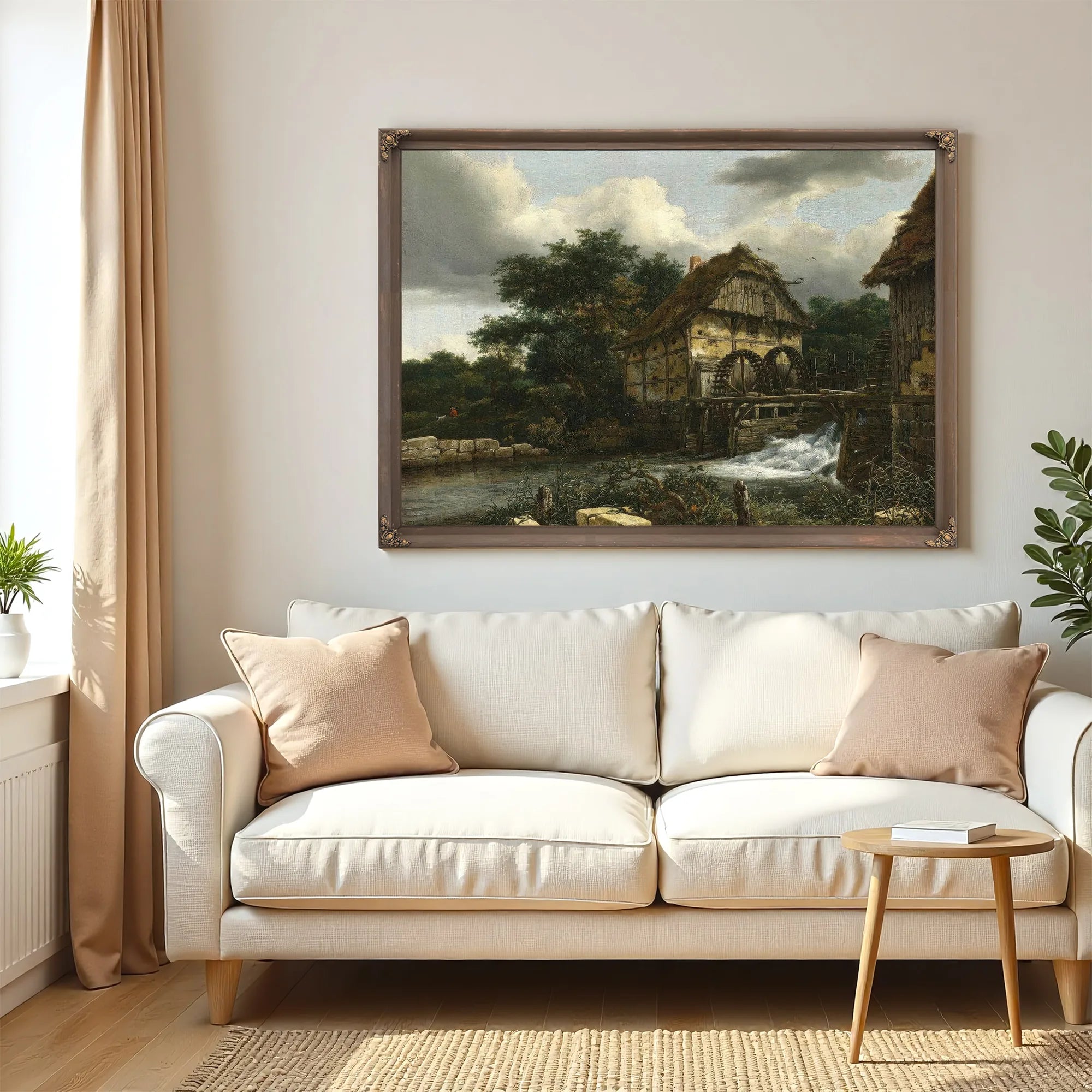 Two Watermills And An Open Sluice By Jacob Van Ruisdael Fine Art Print