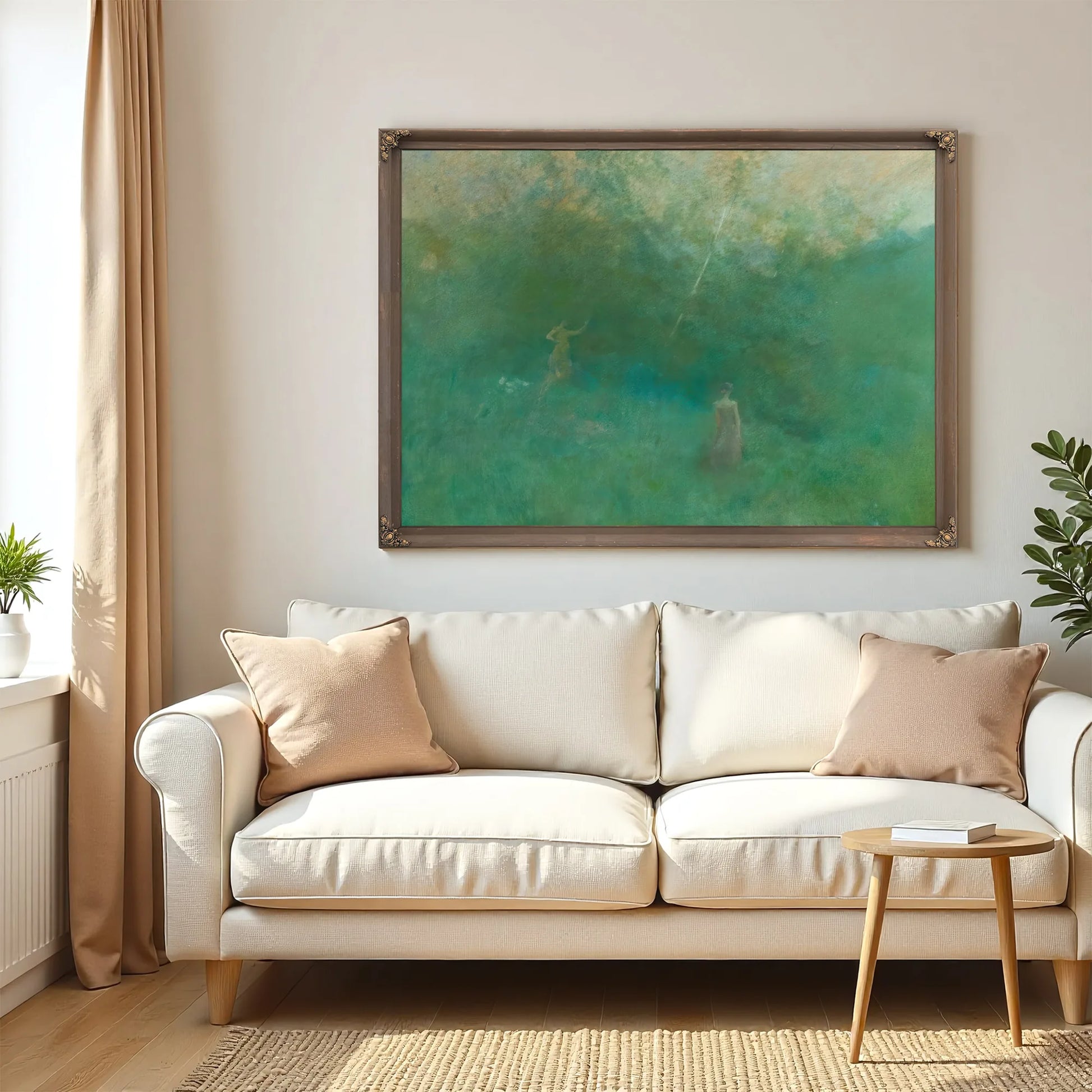 The White Birch By Thomas Wilmer Dewing Fine Art Print