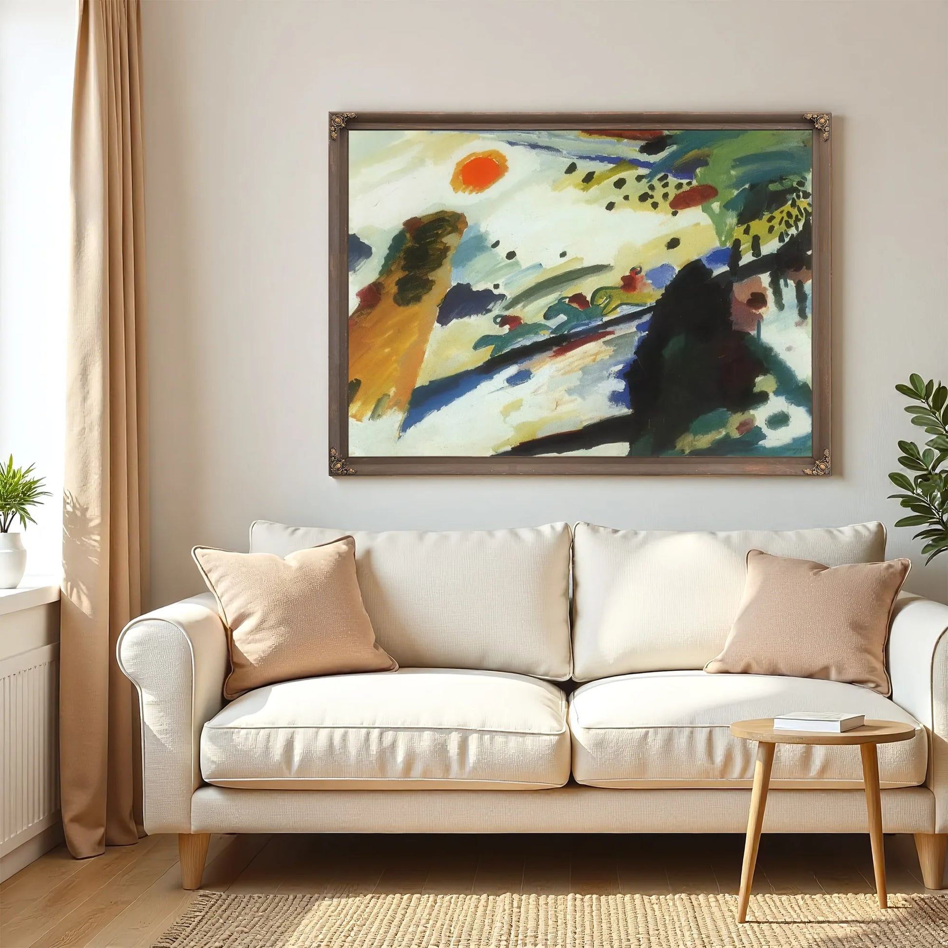 Romantic Landscape 1911 By Wassily Kandinsky Fine Art Print