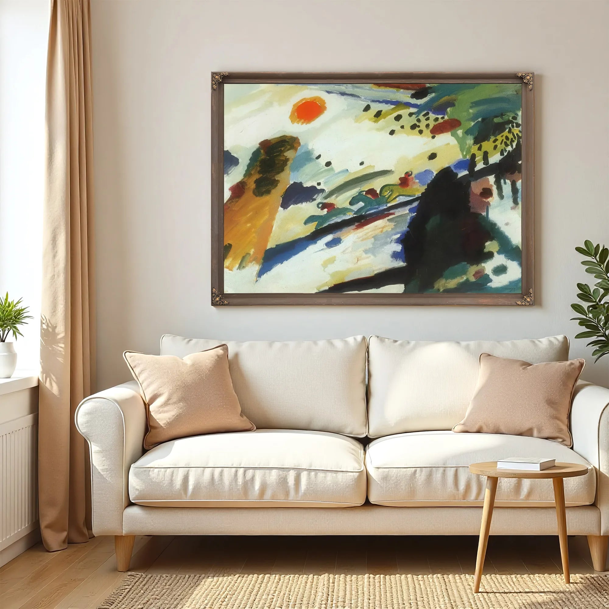 Romantic Landscape 1911 By Wassily Kandinsky Fine Art Print