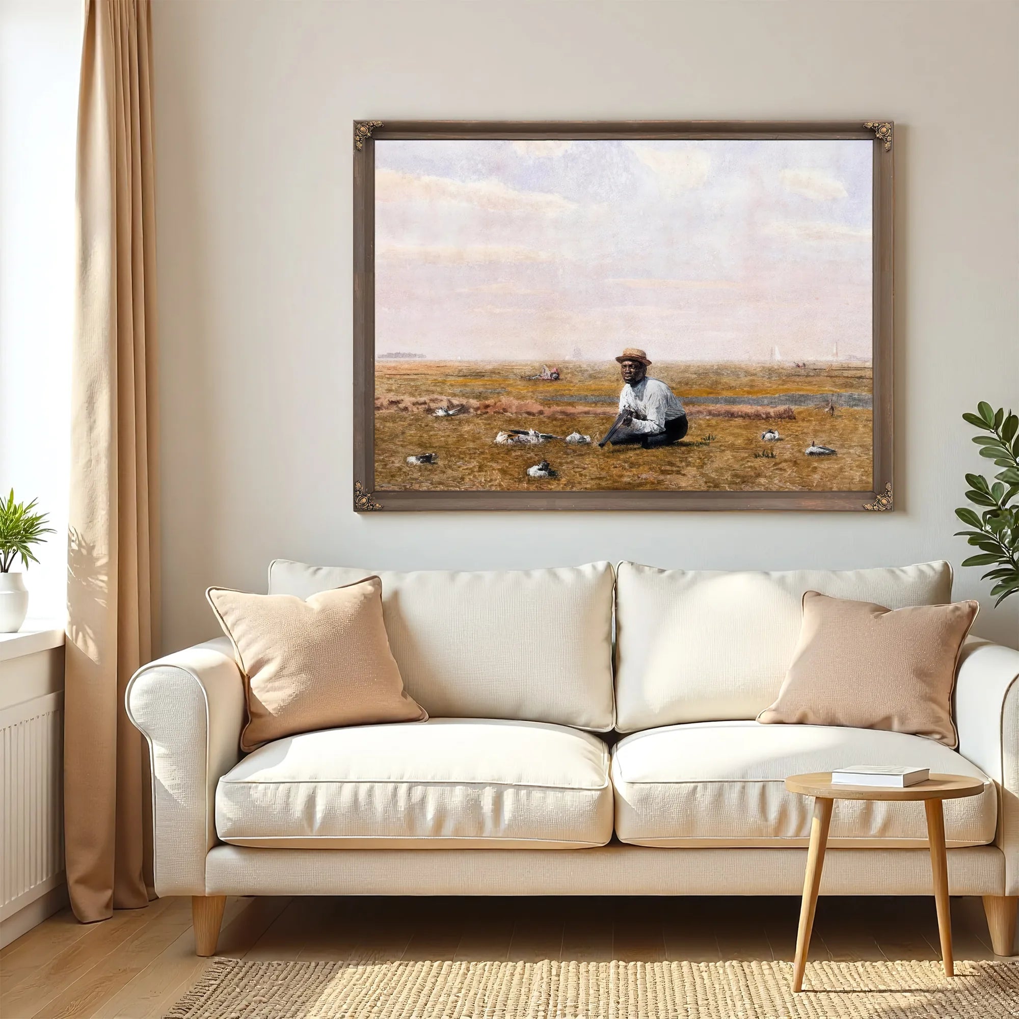 Whistling For Plover By Thomas Eakins Fine Art Print