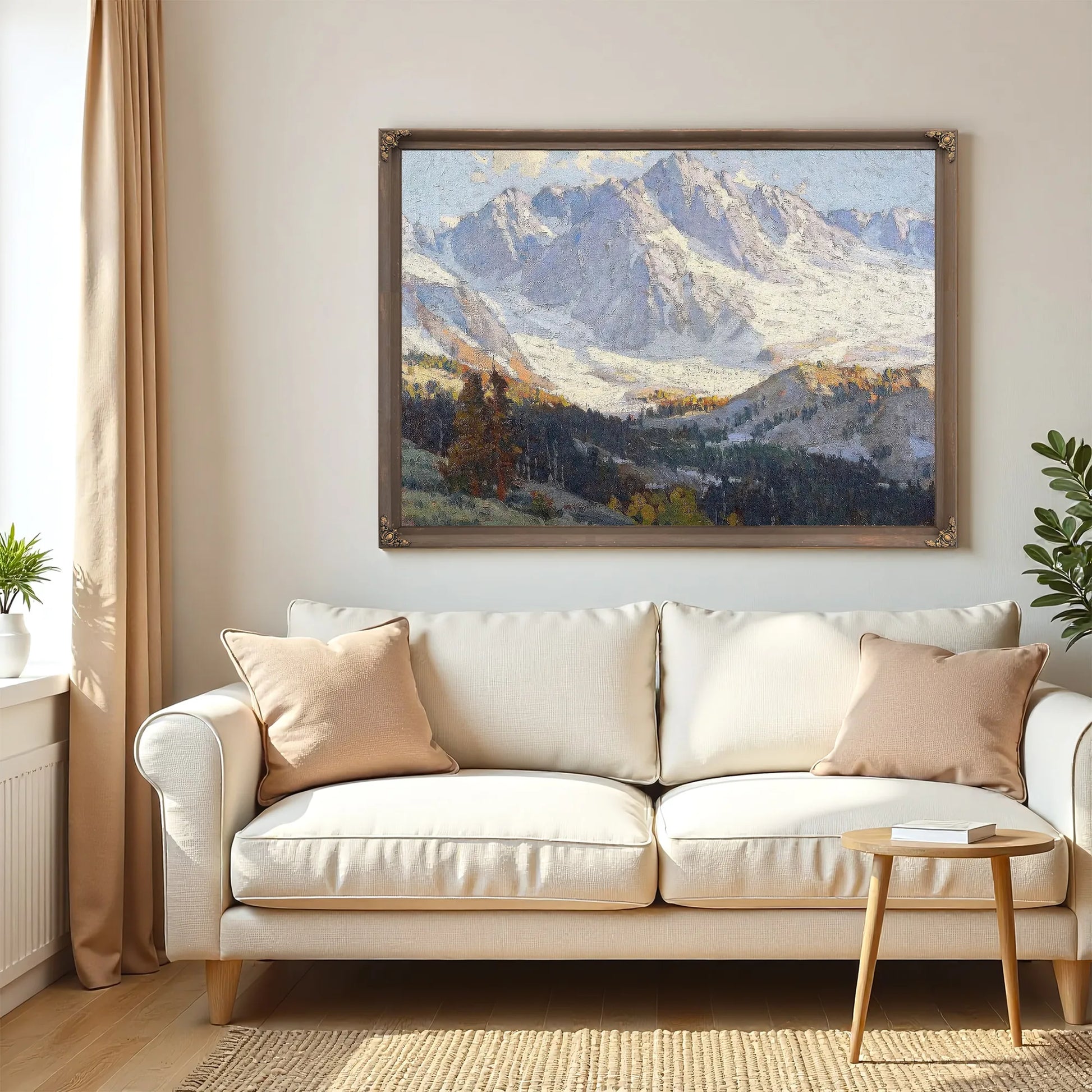 Snowy Peaks By Edgar Payne Fine Art Print