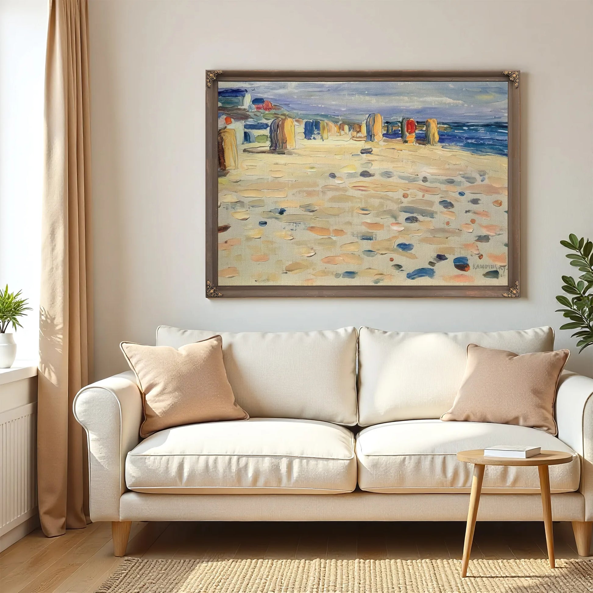 Beach Baskets In Holland 1904 By Wassily Kandinsky Fine Art Print