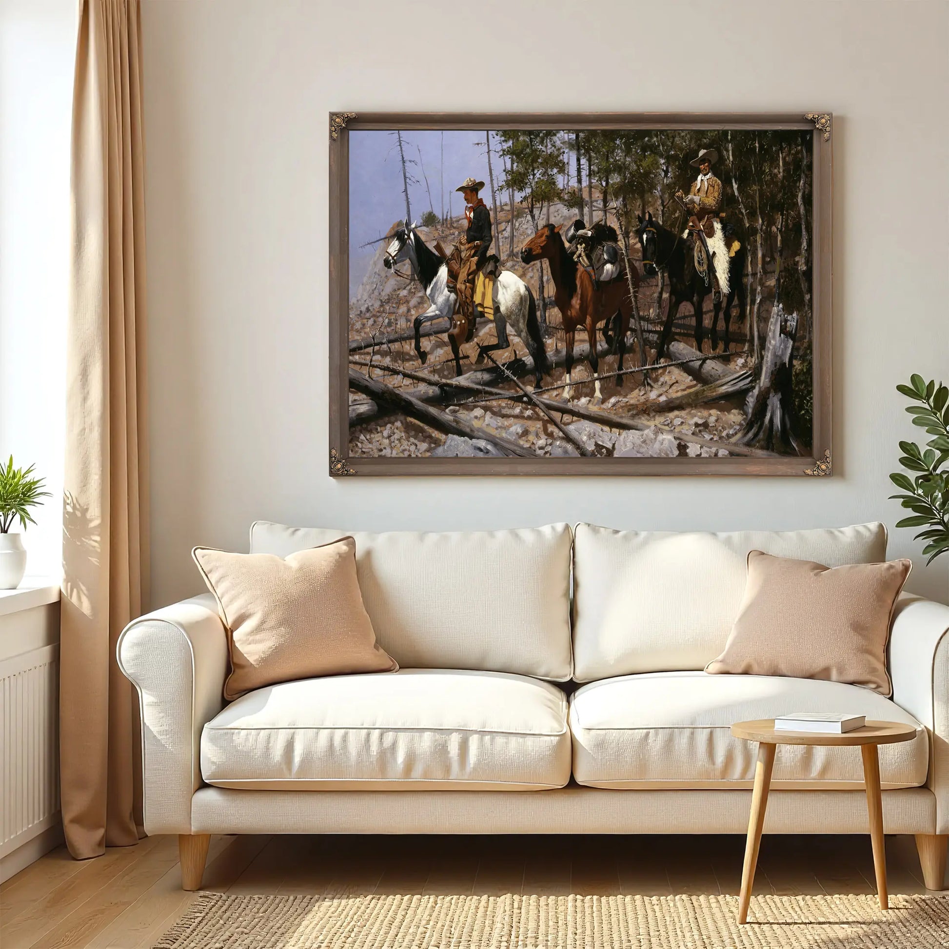 Prospecting For Cattle Range by Frederic Remington