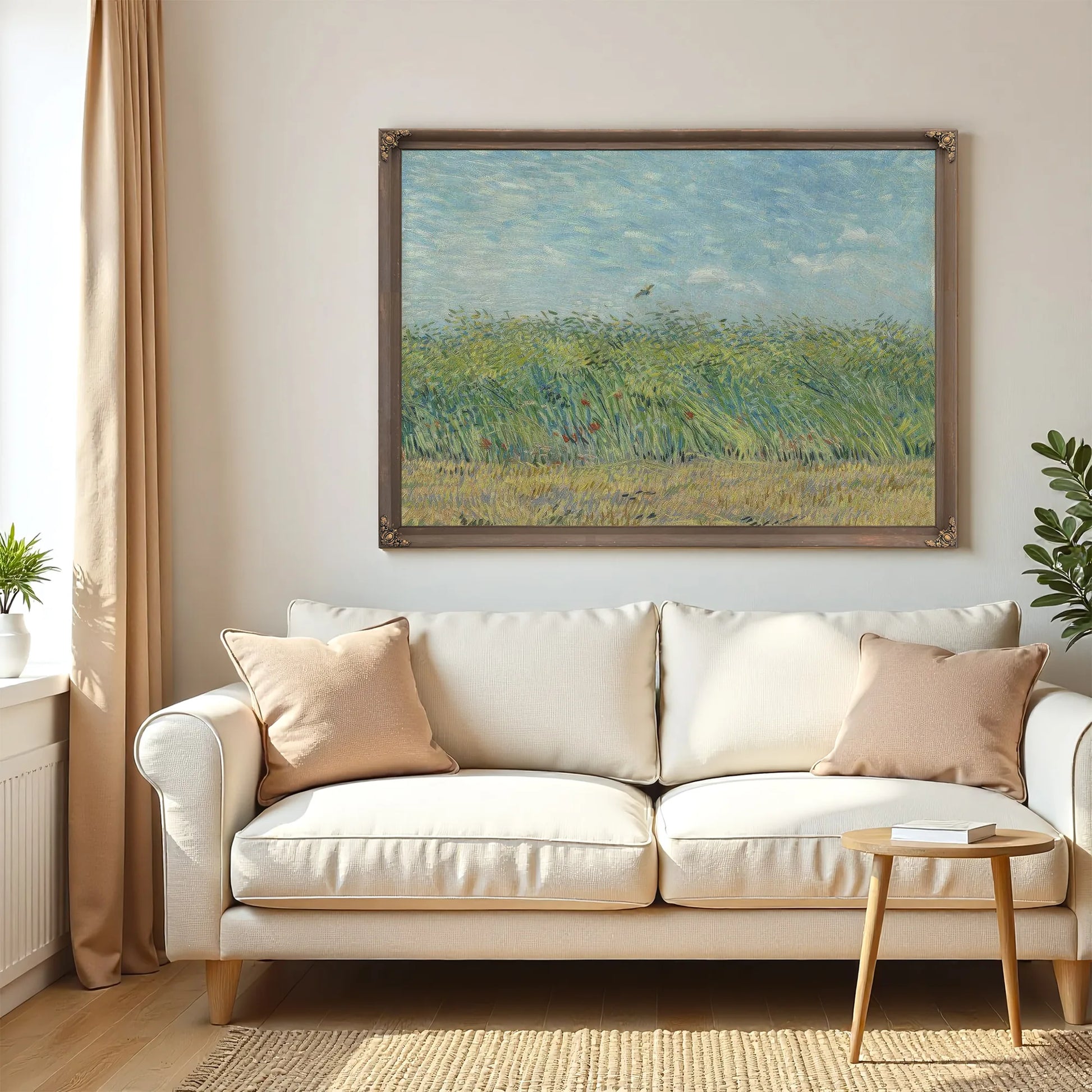 Wheatfield With Partridge 2 By Vincent Van Gogh Fine Art Print