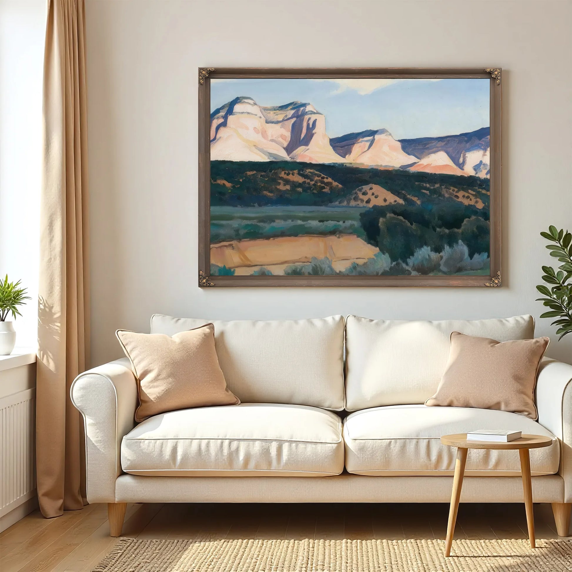 Sunlit Cliffside By Maynard Dixon Fine Art Print