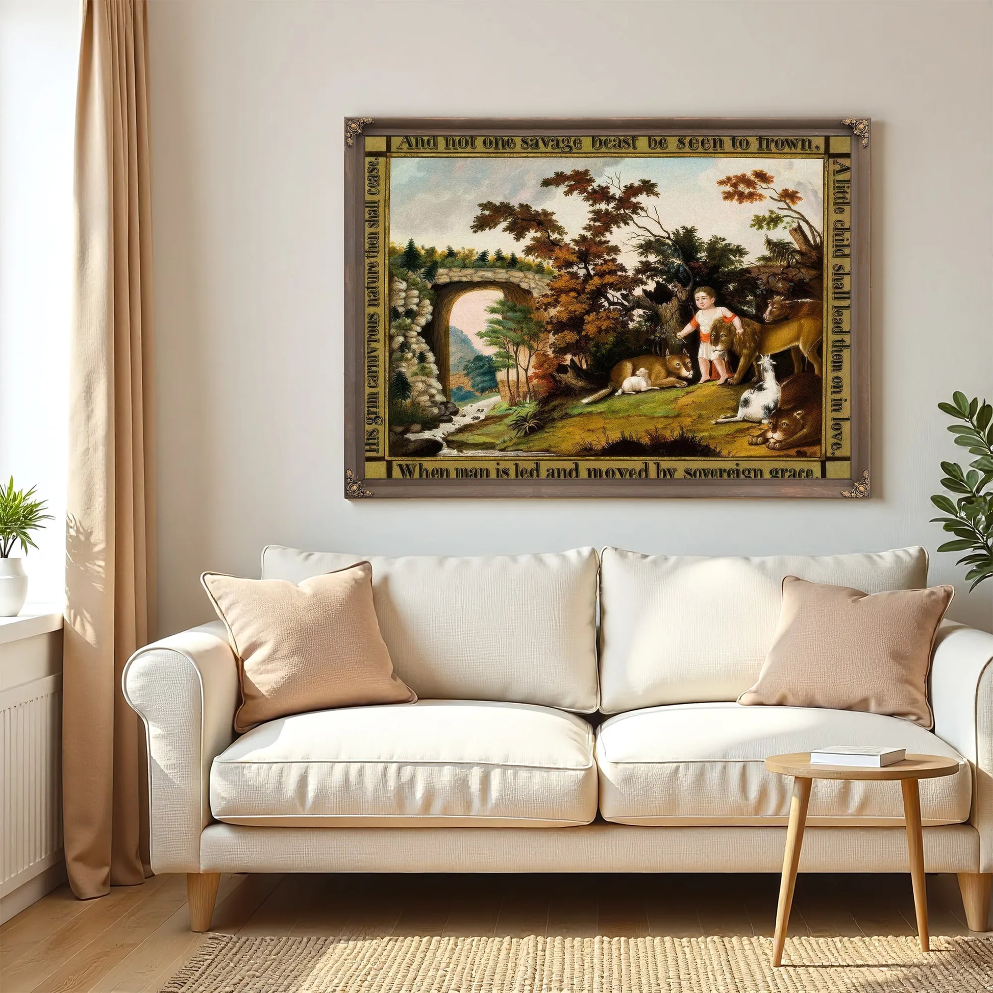Peaceable Kingdom Of The Branch 1830 By Edward Hicks Fine Art Print