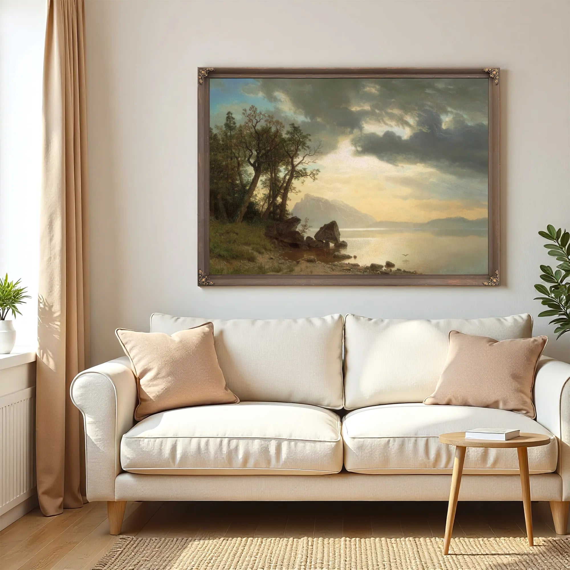 Lake Tahoe California By Albert Bierstadt Fine Art Print