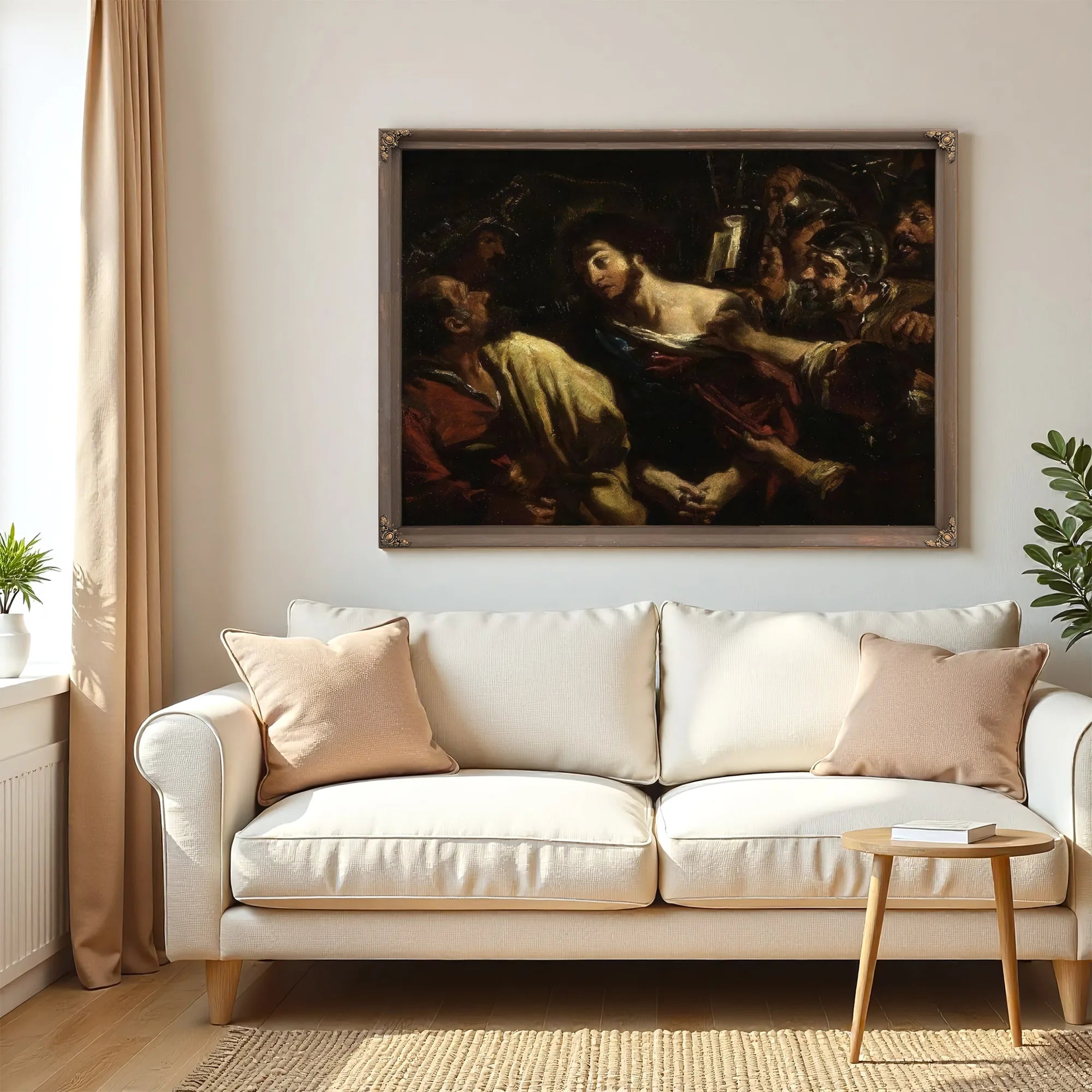 Taking Of Christ (Copy Of Guercino) By William Etty Fine Art Print