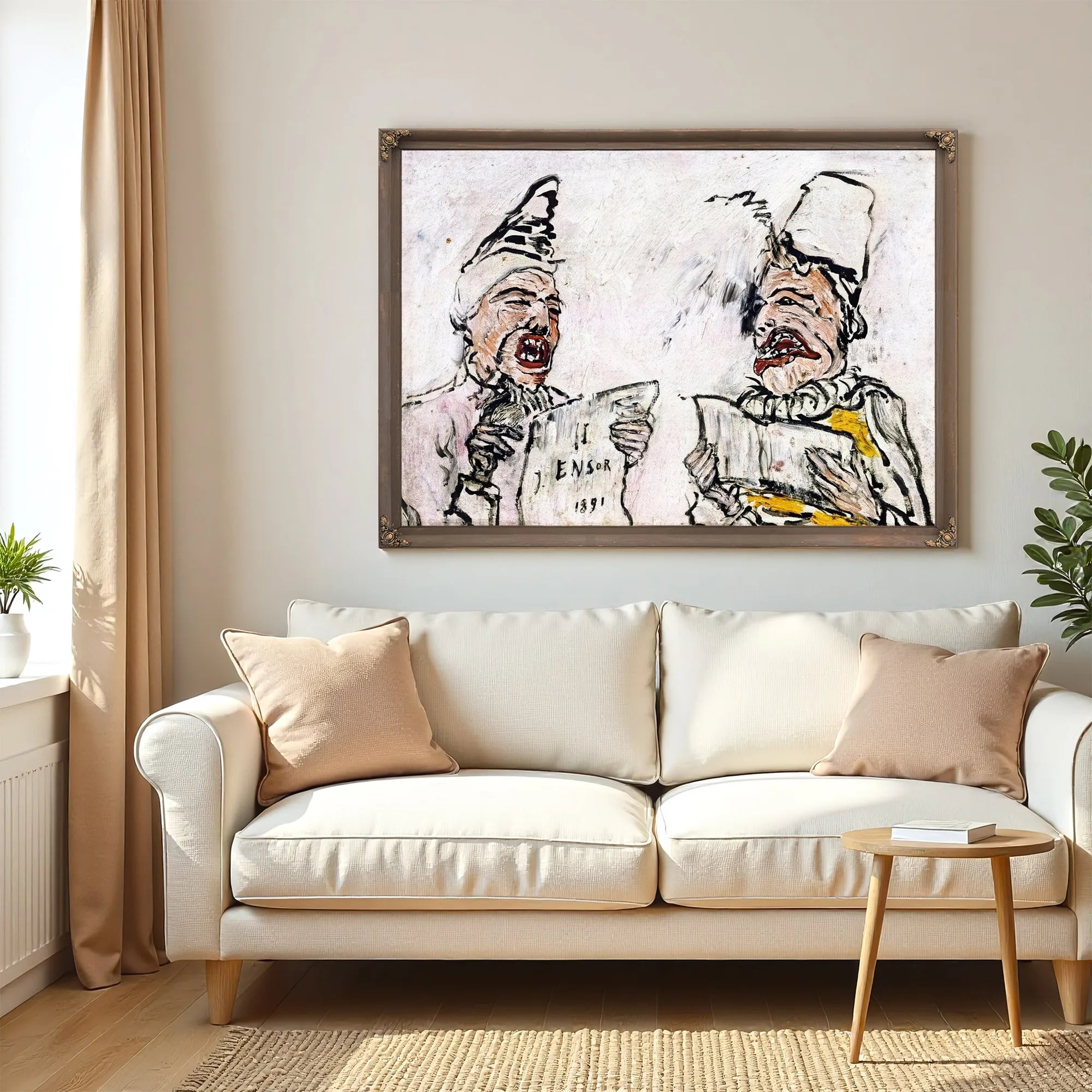 The Grotesque Singers By James Ensor Fine Art Print