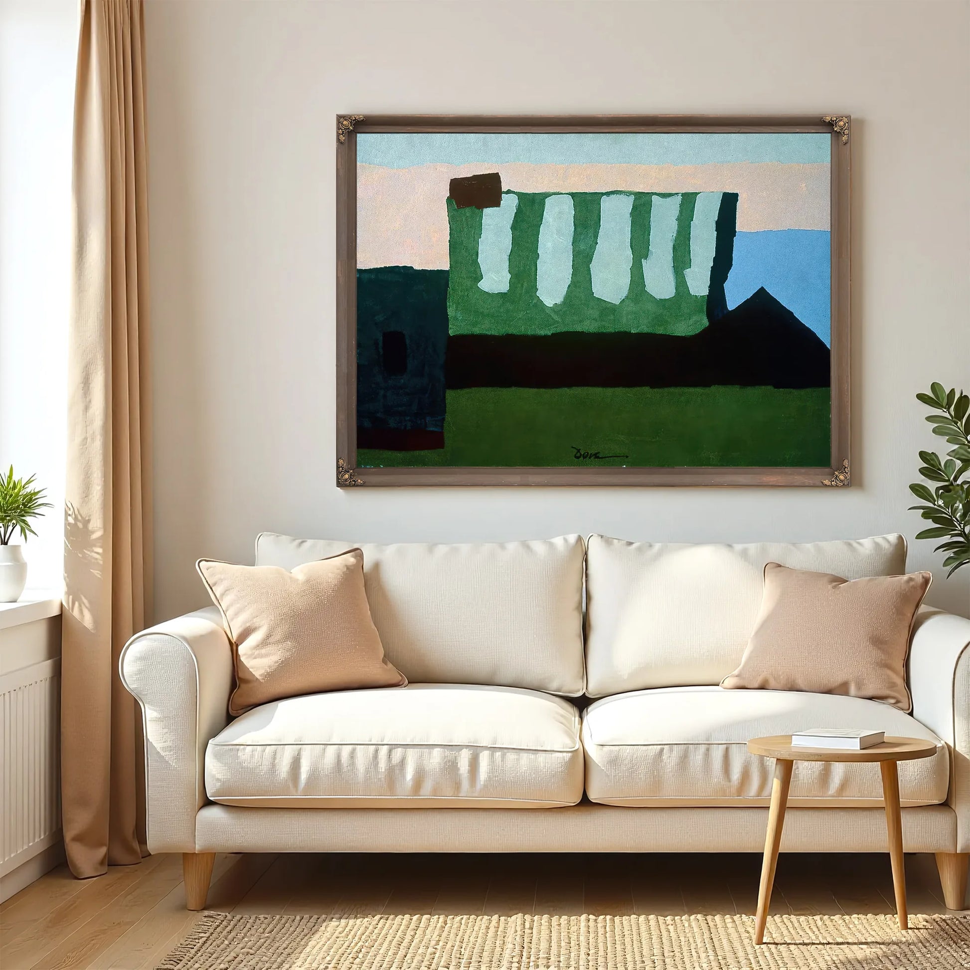Pieces Of Red, Green, And Blue By Arthur Dove Fine Art Print