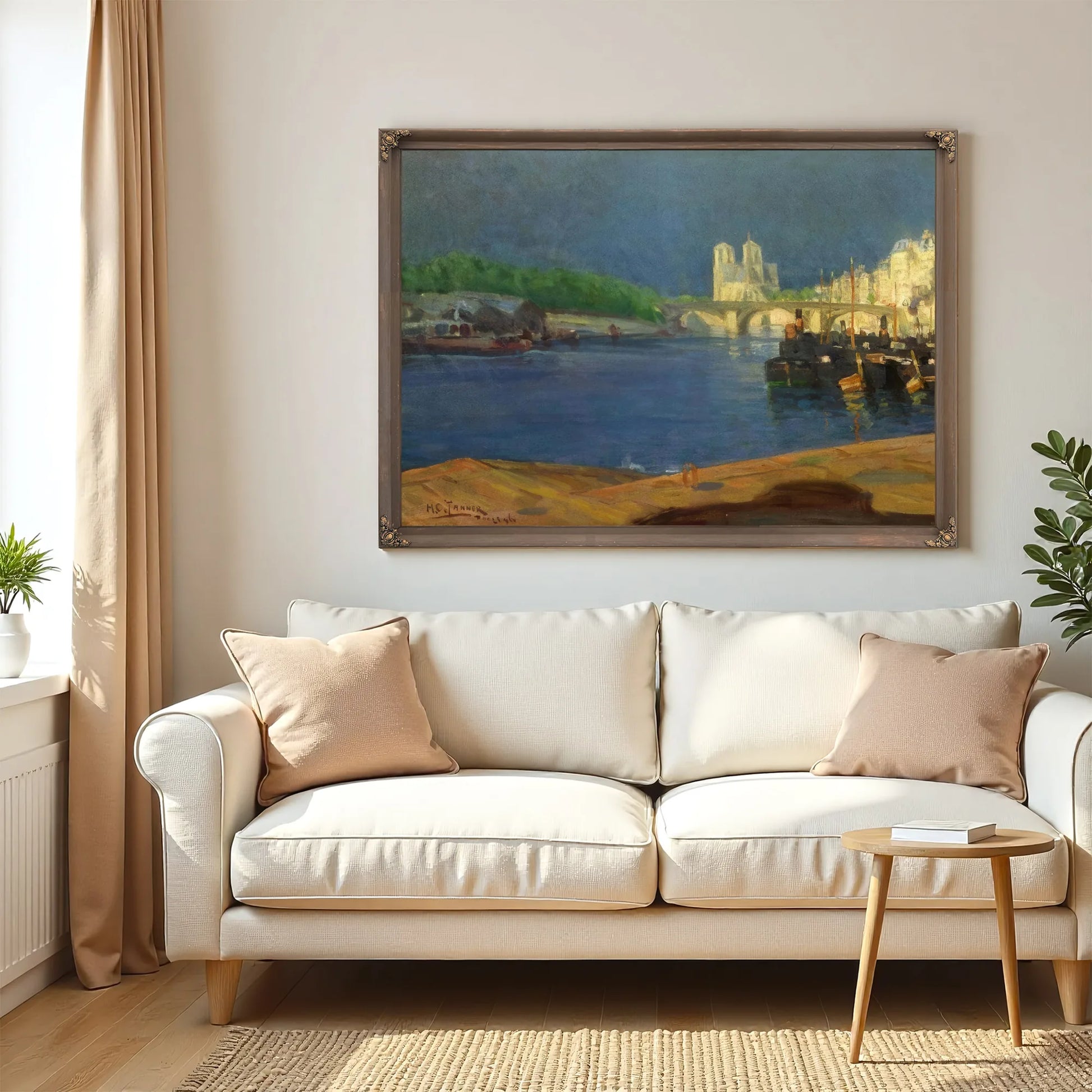 View Of The Seine Looking Toward Notre Dame By Henry Ossawa Tanner Fine Art Print