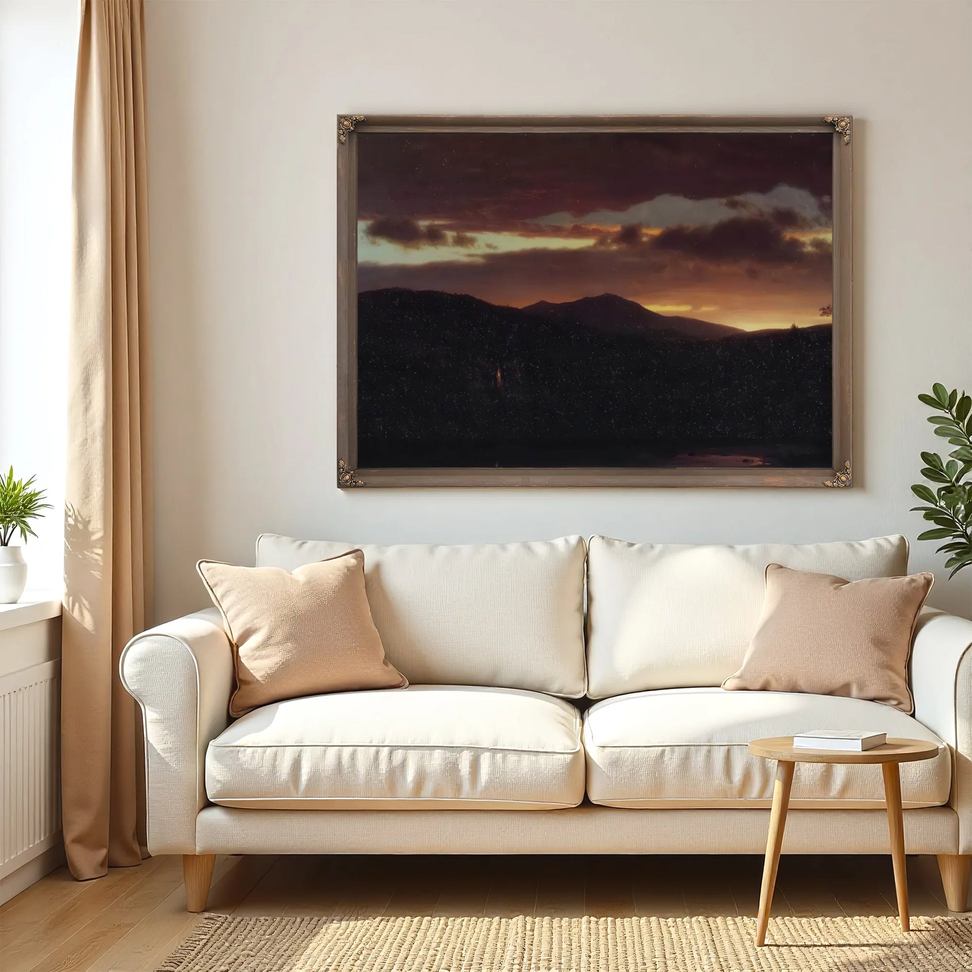 Twilight Catskill Mountain By Frederic Edwin Church Fine Art Print