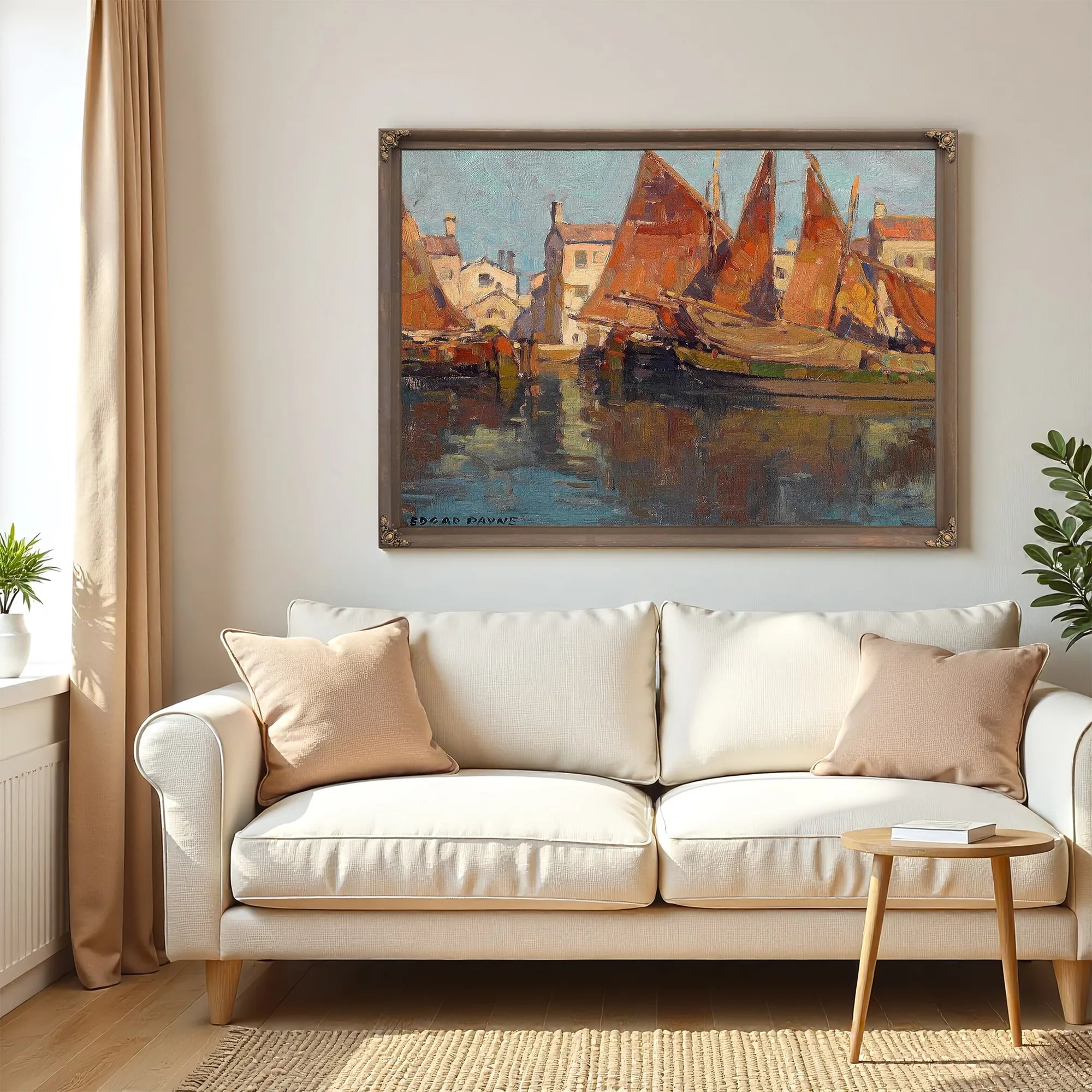 Boats At Chioggia By Edgar Payne Fine Art Print