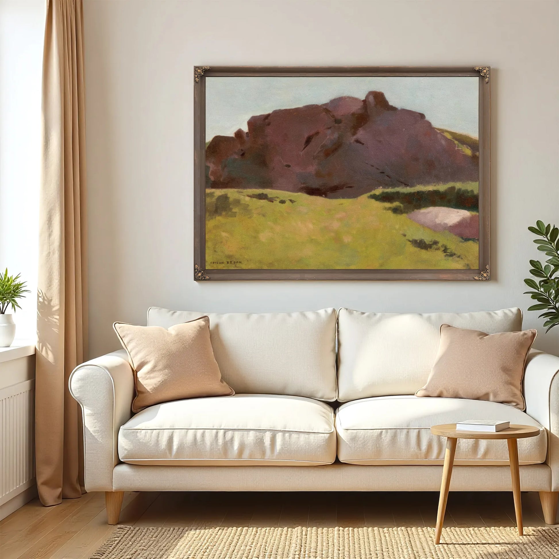 The Rocky Slope By Odilon Redon Fine Art Print