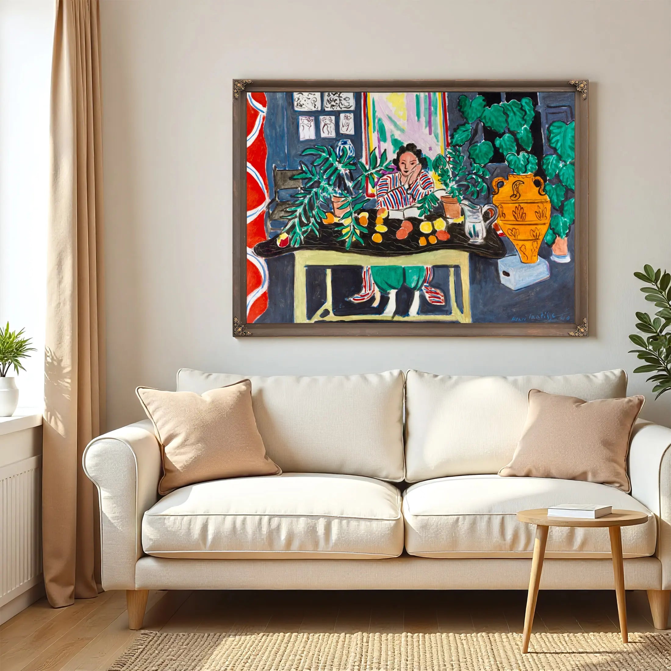 Interior With An Egyptian Curtain by Henri Matisse