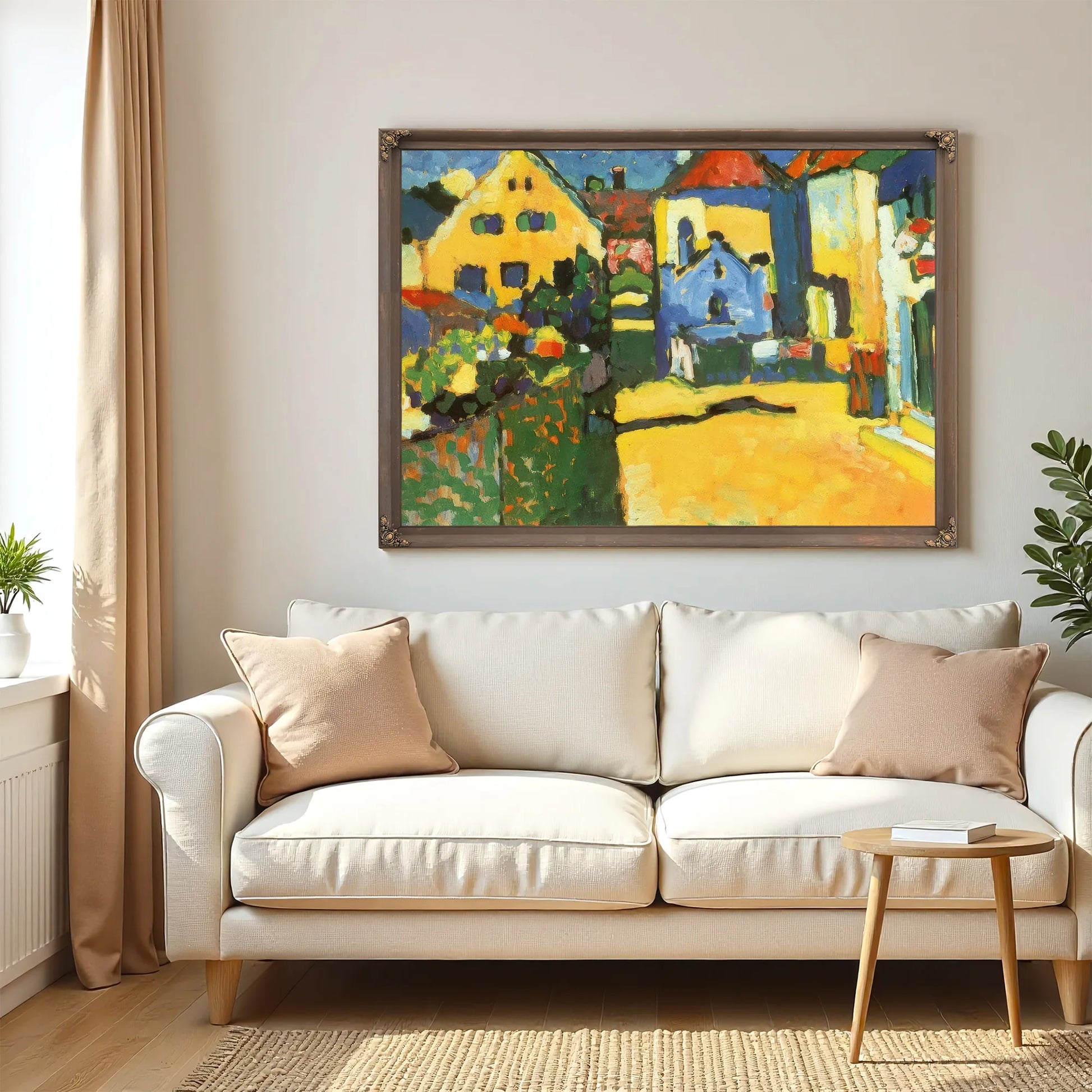 Grungasse In Murnau 1909 By Wassily Kandinsky Fine Art Print